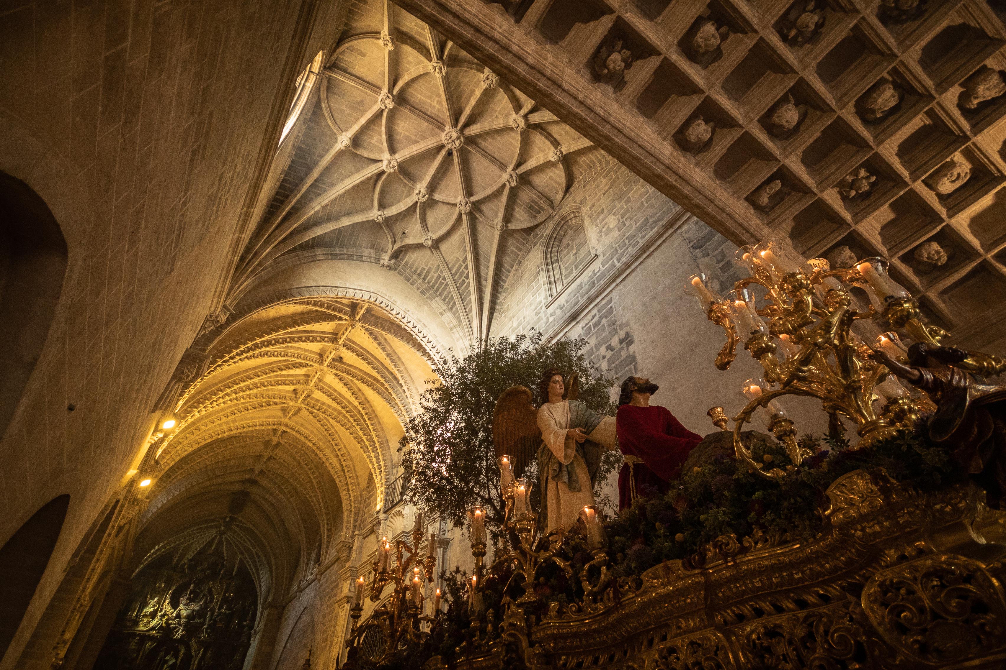 La Oración en el Huerto en el interior de Santo Domingo.    MANU GARCÍA