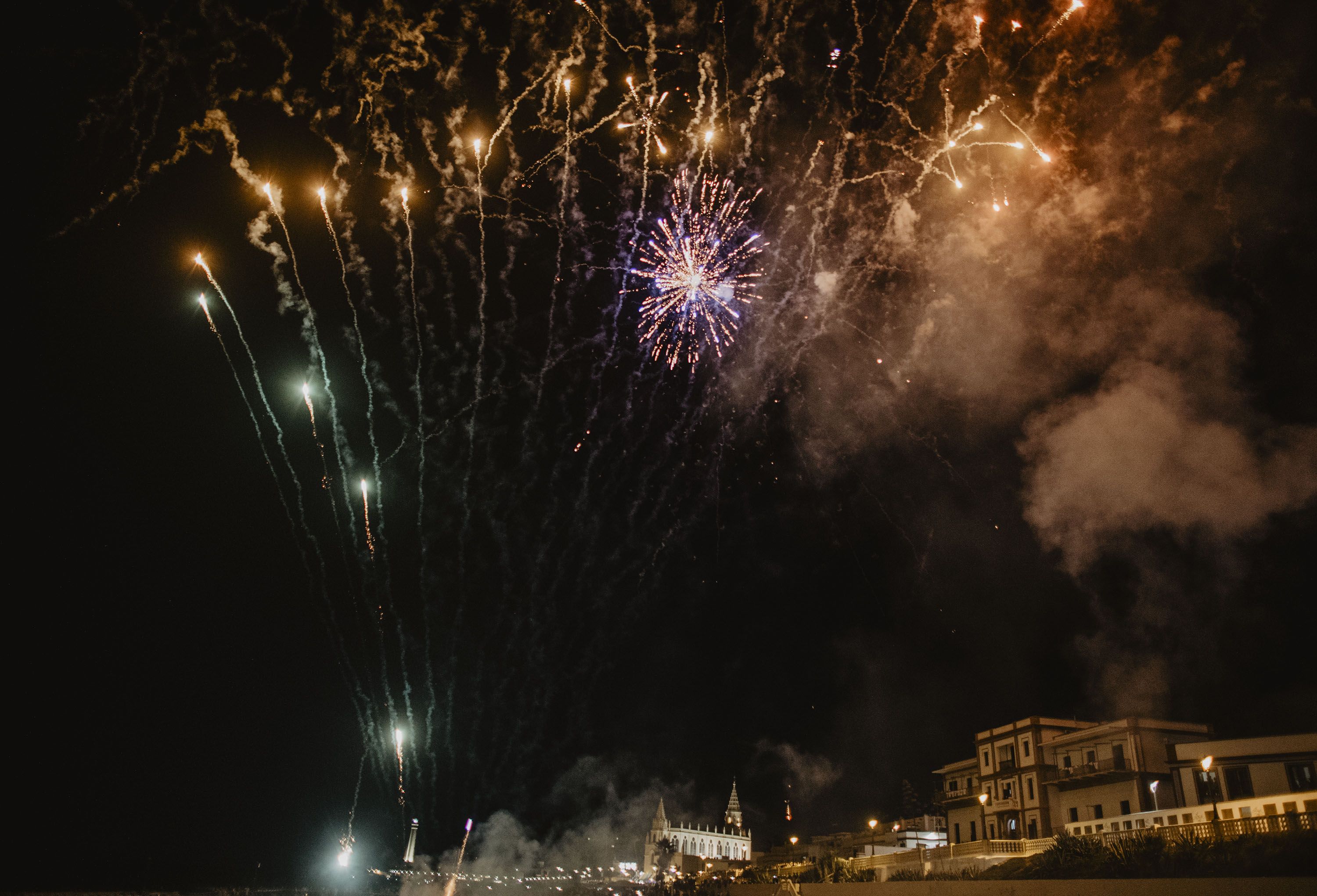 Fuegos artificiales, en una imagen de archivo. 