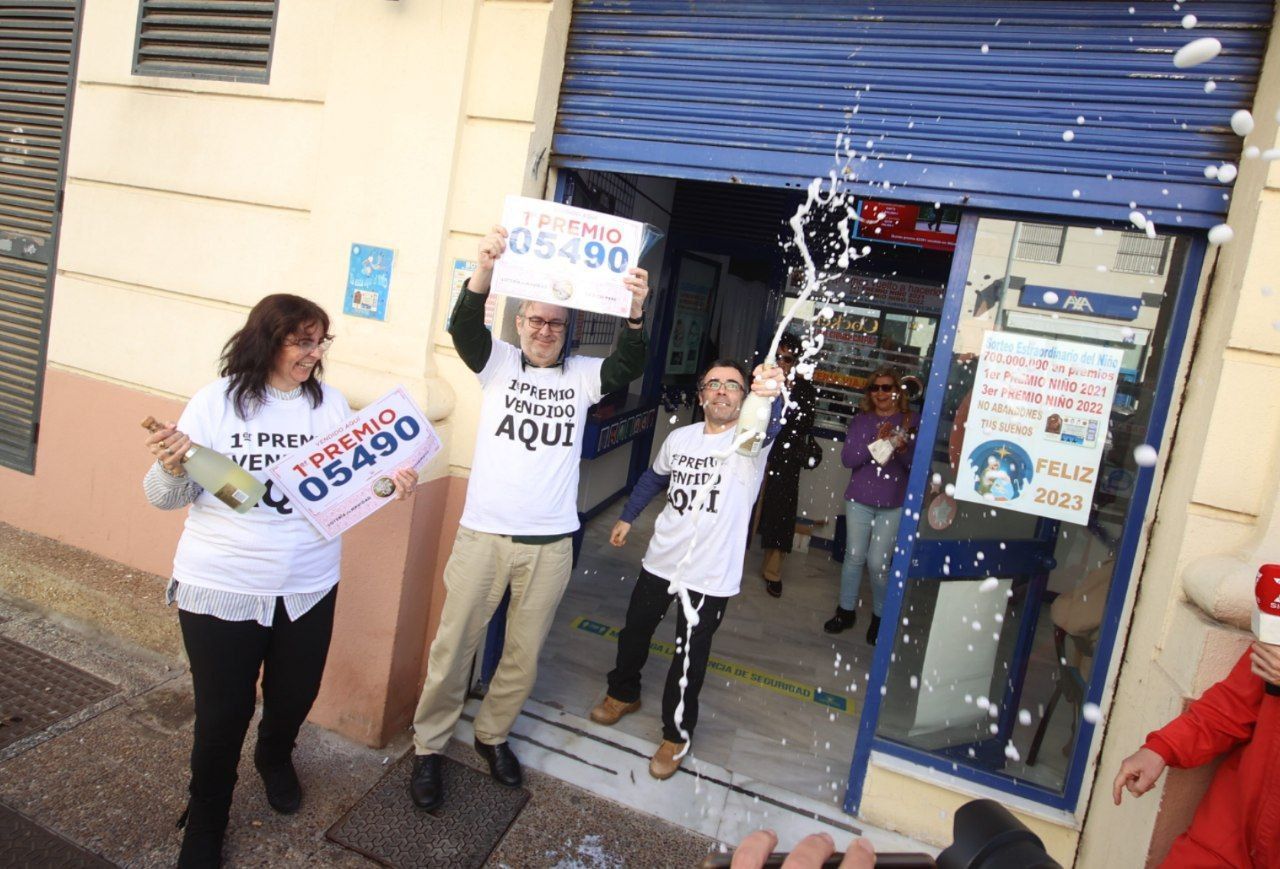 Los loteros de la administración de Jerez que vendió el Gordo.