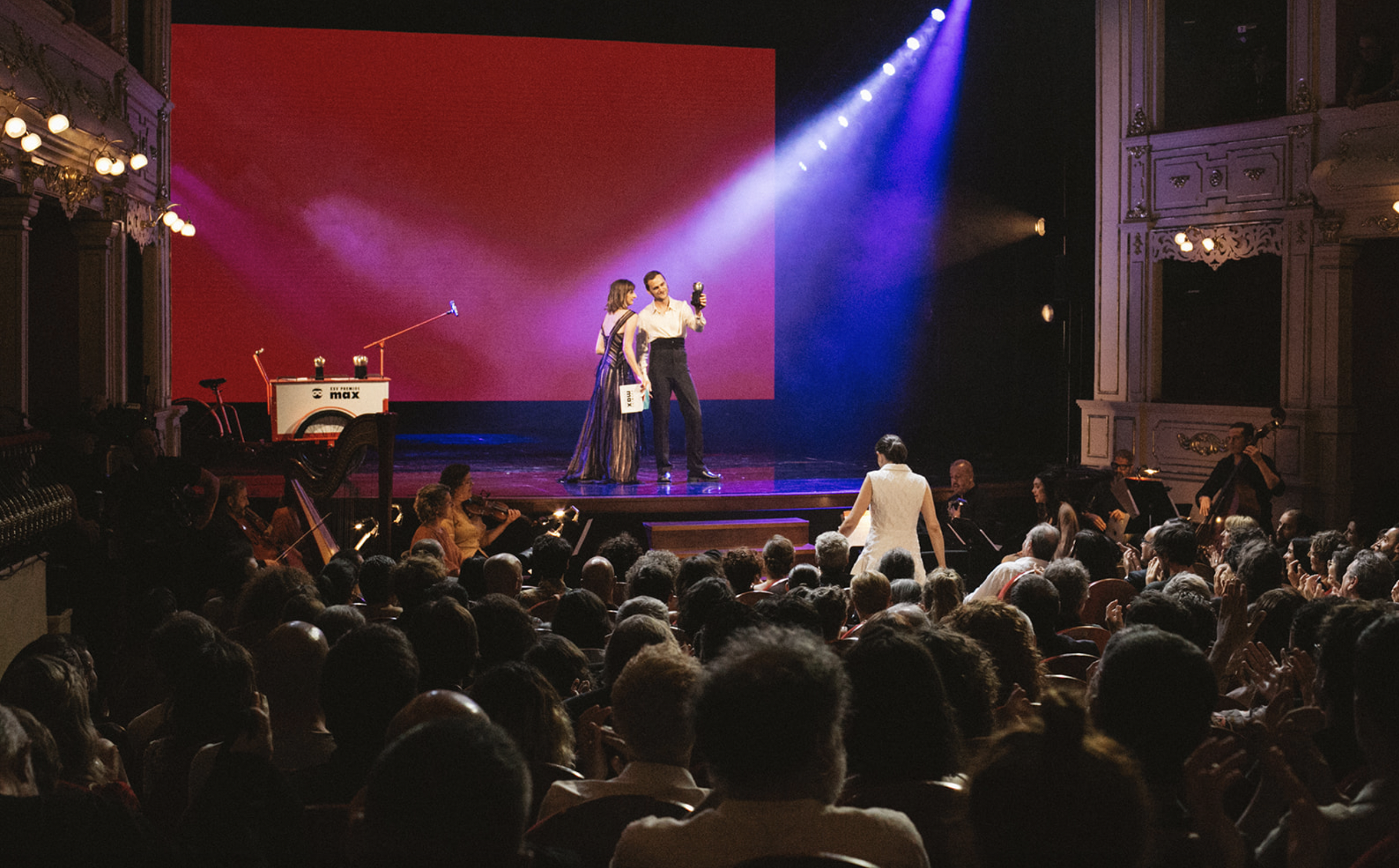 Una gala de los Premios Max en 2022. Este año se celebrará en Cádiz.