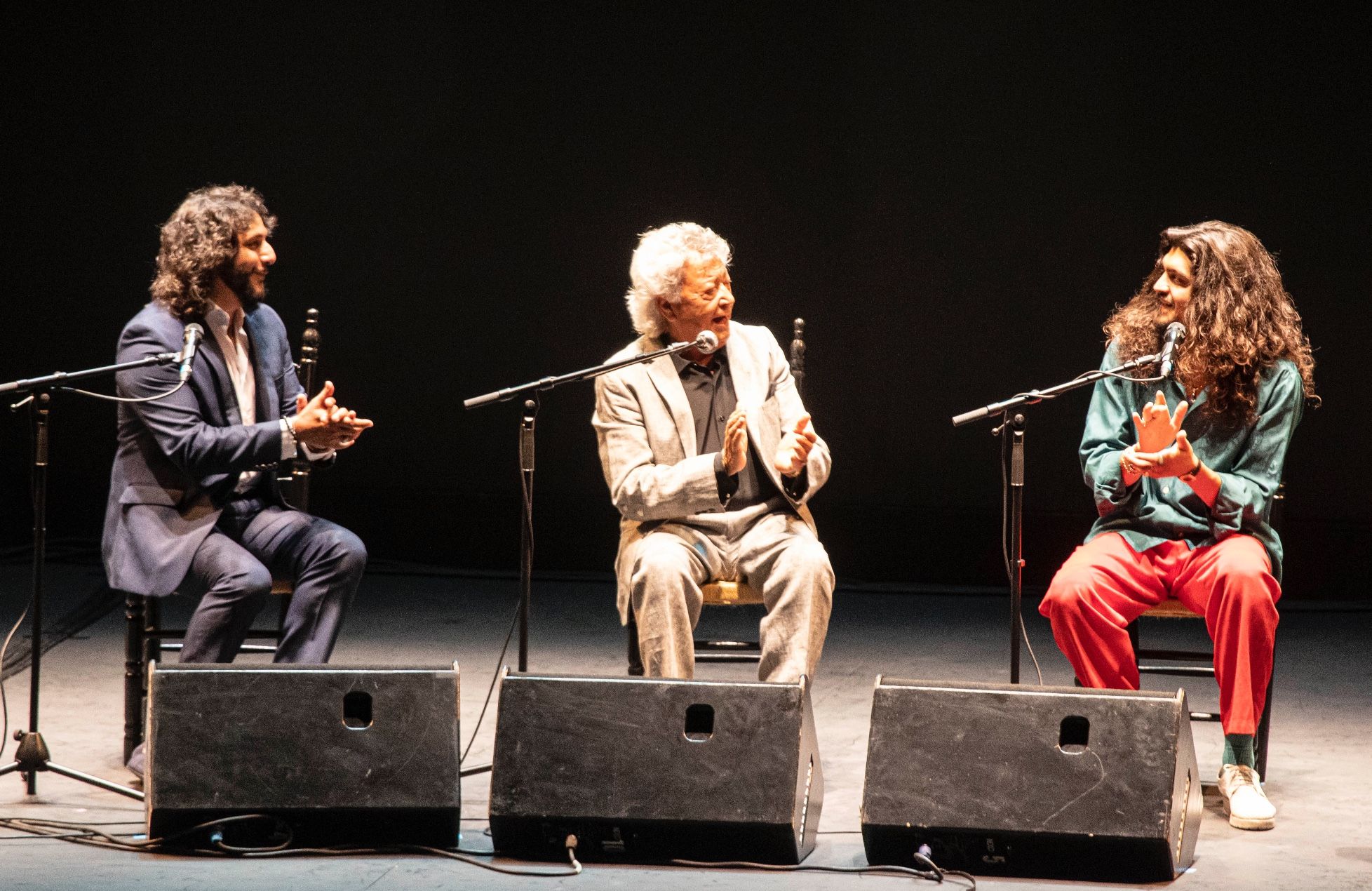 Antonio Reyes, Pansequito e Israel Fernandez en el Festival Flamenco On Fire 2021 - Foto: Javi Fergo