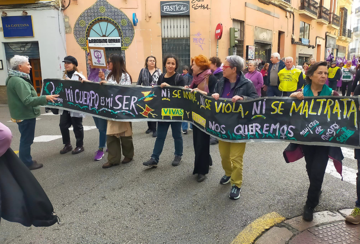 manifestacion violencia machista sevilla 18 de febrero 2