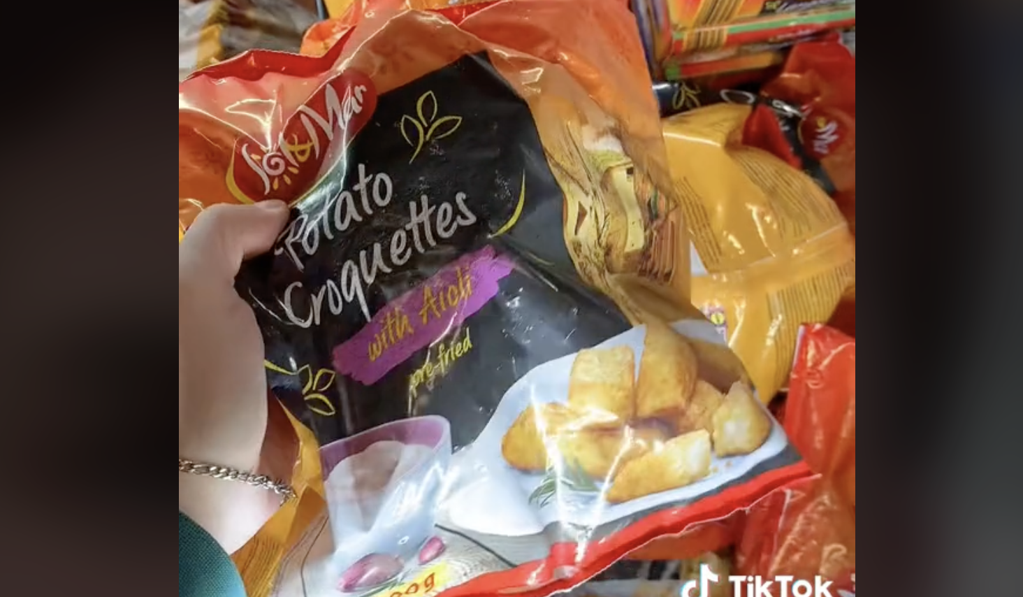 Croquetas de patata, uno de los productos que venden en la semana española de Lidl en los Países Bajos.