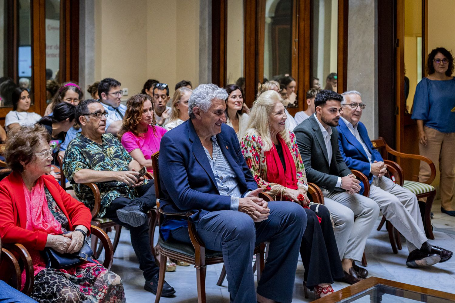 Romay, durante la presentación del acto que protagonizó en la Cámara de Comercio de Cádiz.  GERMÁN MESA