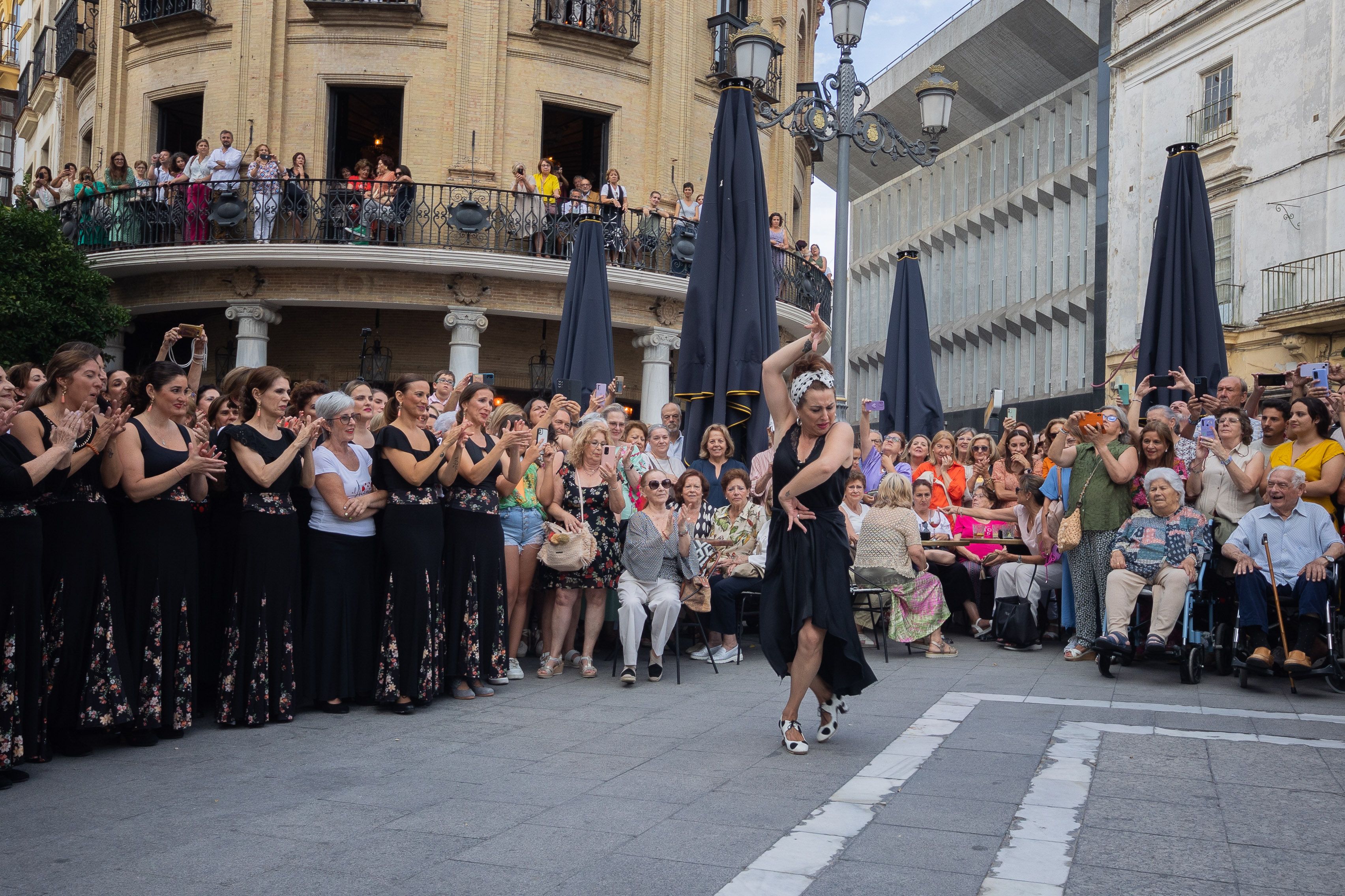 Flashmob flamenco en el centro de Jerez.