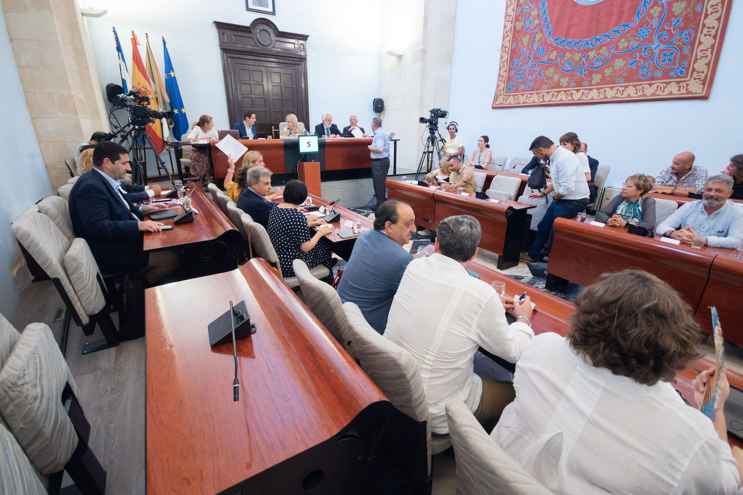 El pleno del Ayuntamiento de Jerez, en una sesión reciente.