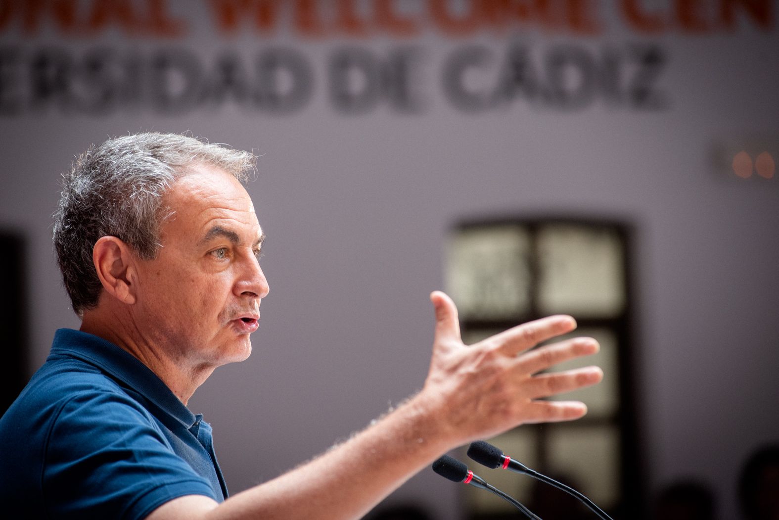 José Luis Rodríguez Zapatero, en un acto del PSOE en Cádiz, en una imagen de archivo.