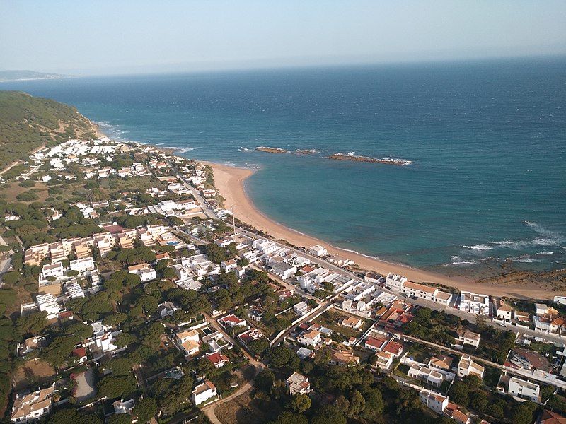 Viviendas en los Caños de Meca, donde se celebrará el festival. 