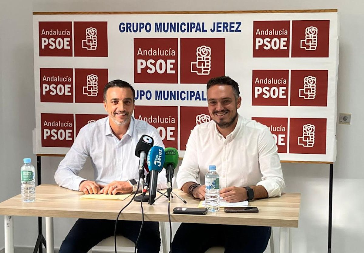 Rueda de prensa del PSOE en Jerez.