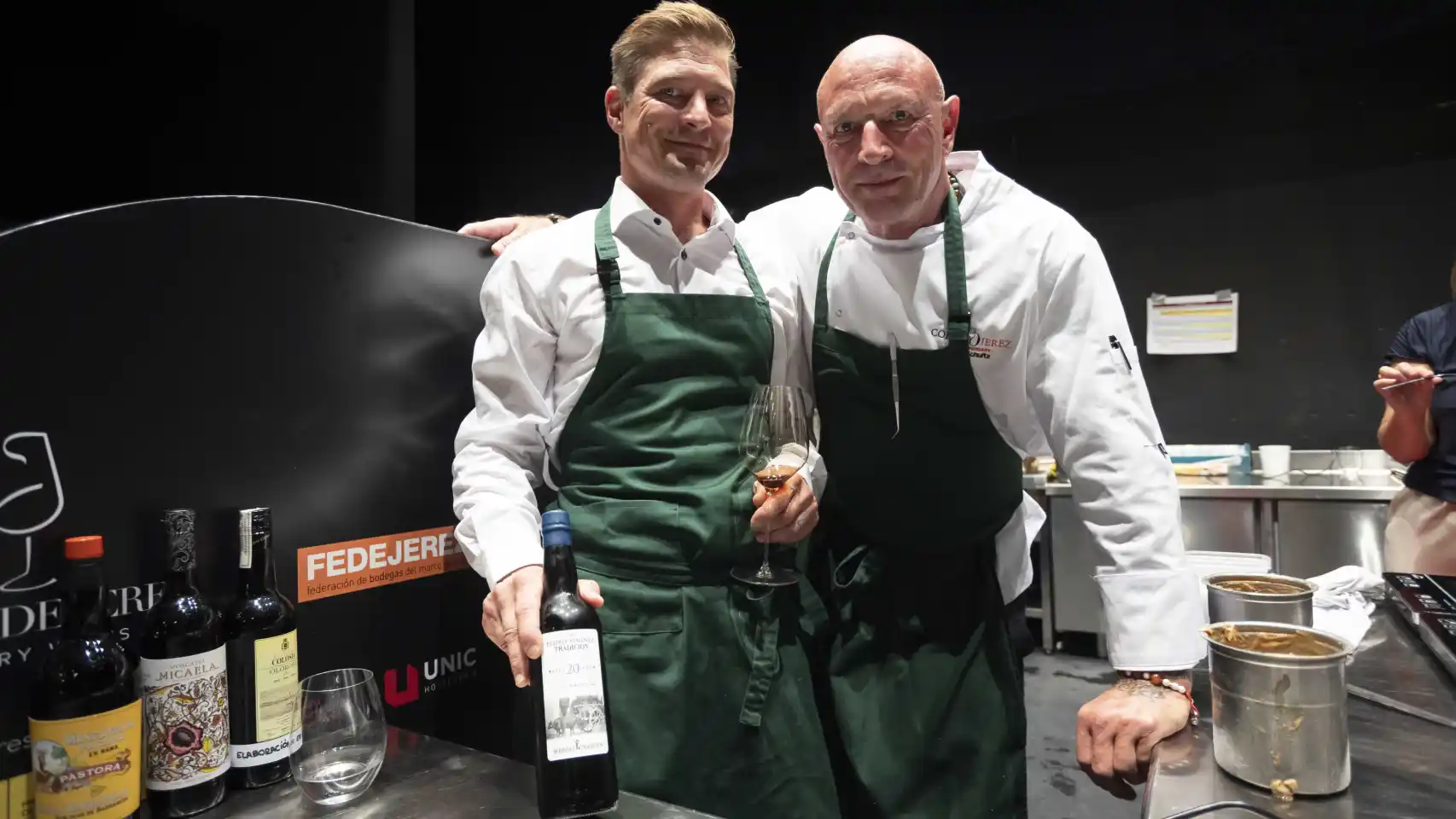 El chef Allan Schultz y el sumiller Alexander Berntsen, del restaurante danés Parsley Salon, ganadores de la Copa Jerez.