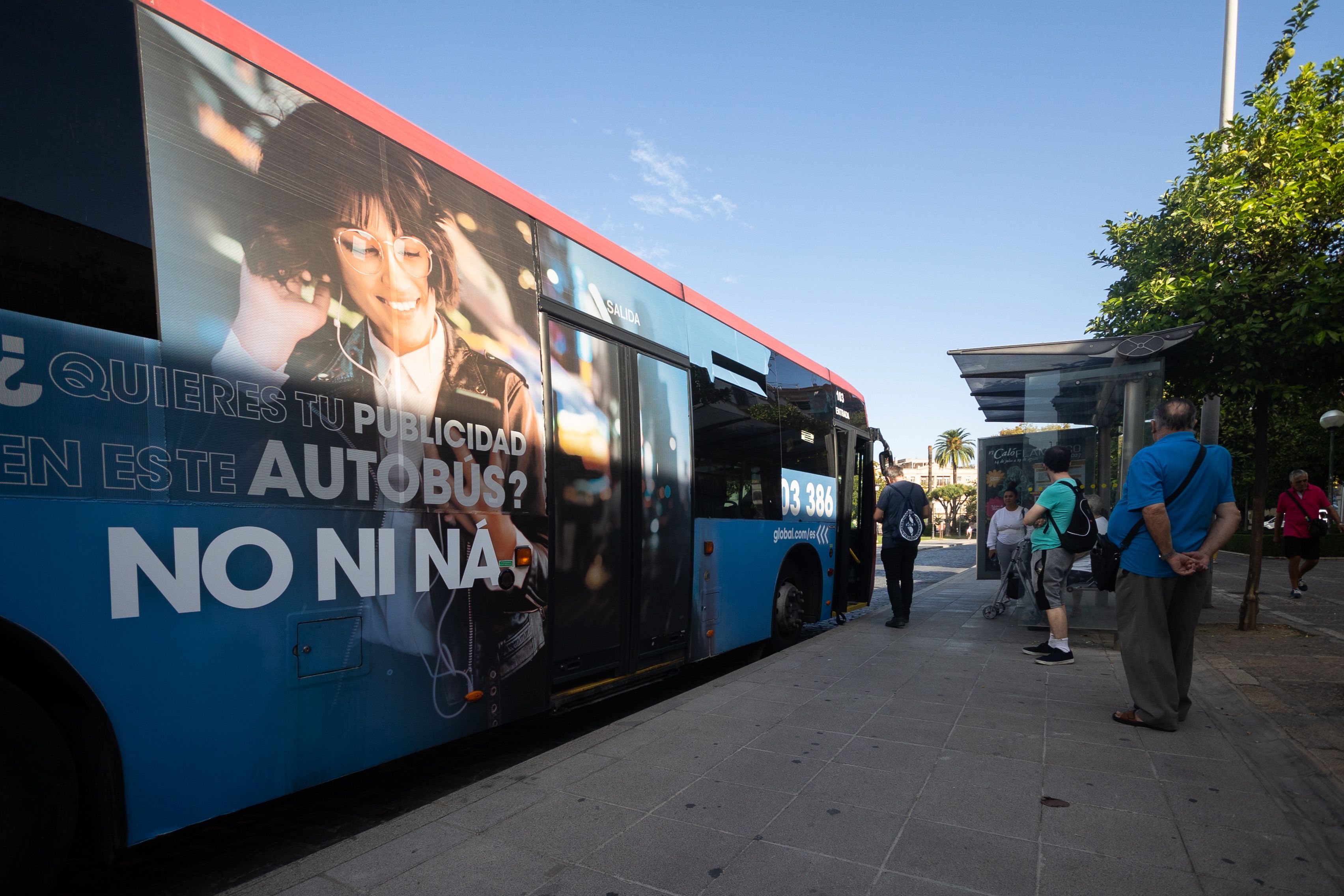 Uno de los autobuses urbanos de Jerez, en una foto reciente.