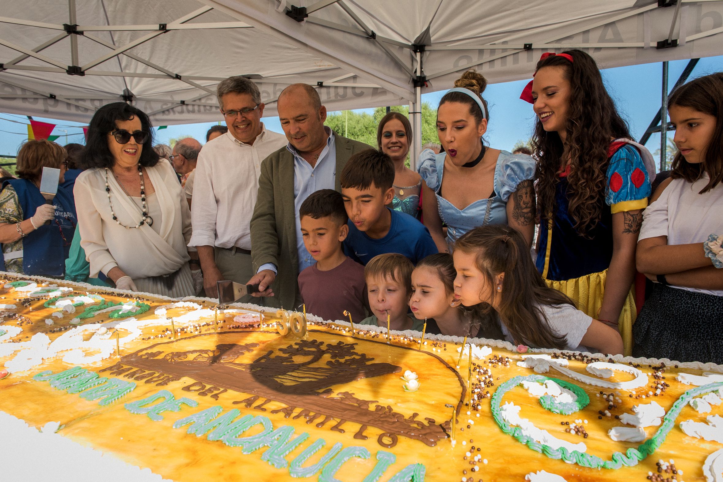 Fiesta de cumpleaños del parque del Alamillo en Sevilla, en una edición anterior. 