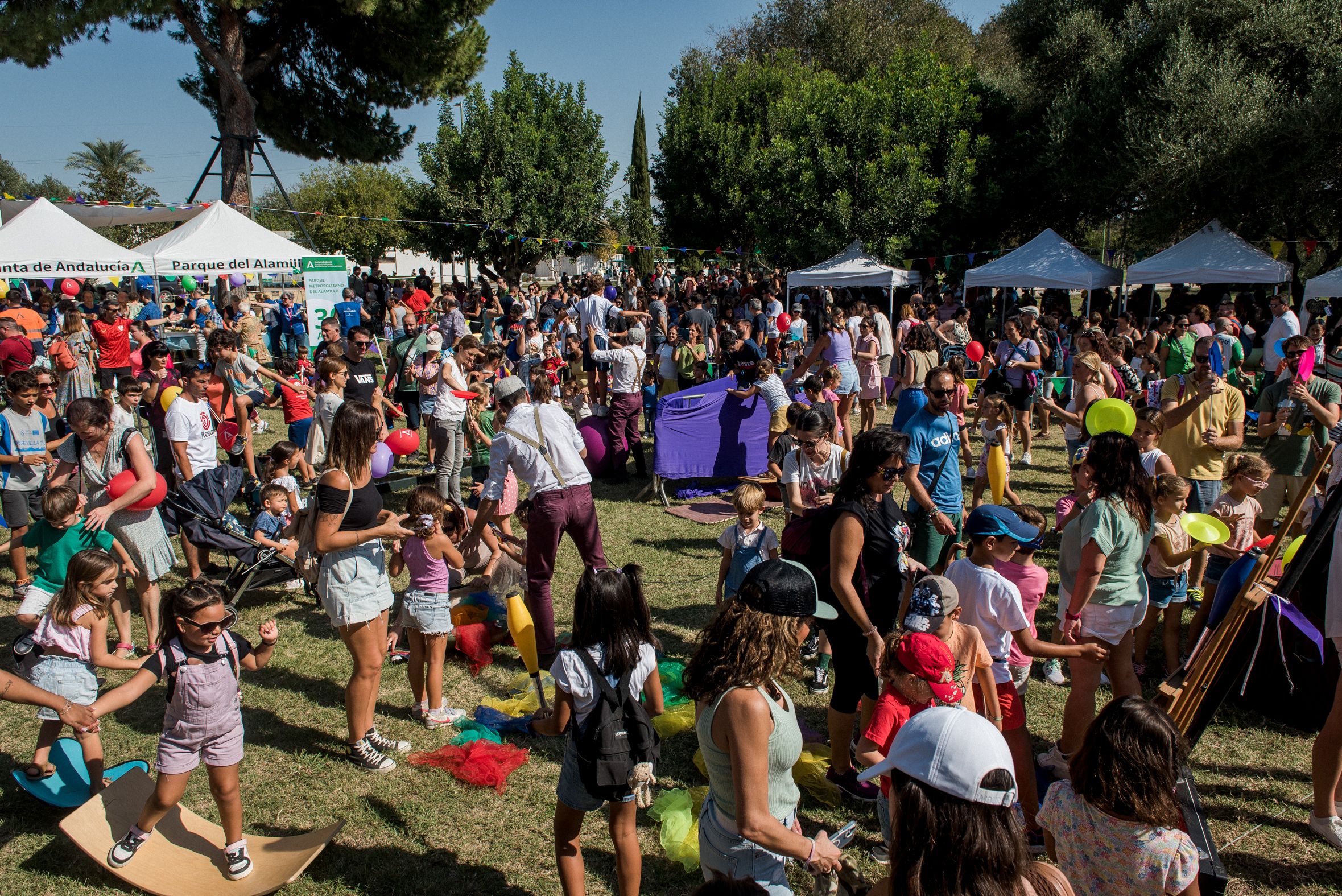 Un evento en el Parque del Alamillo, en una imagen de archivo.