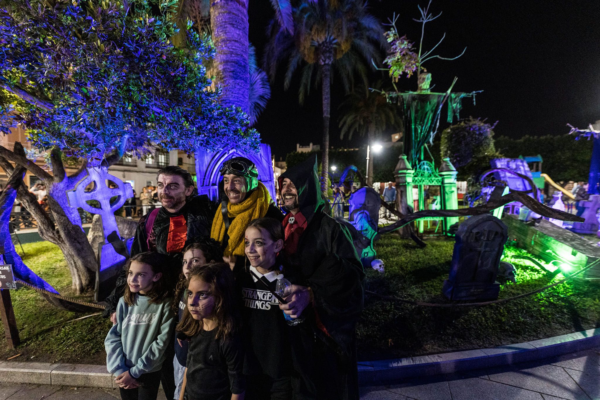 Noche de Halloween en San Fernando, el año pasado.