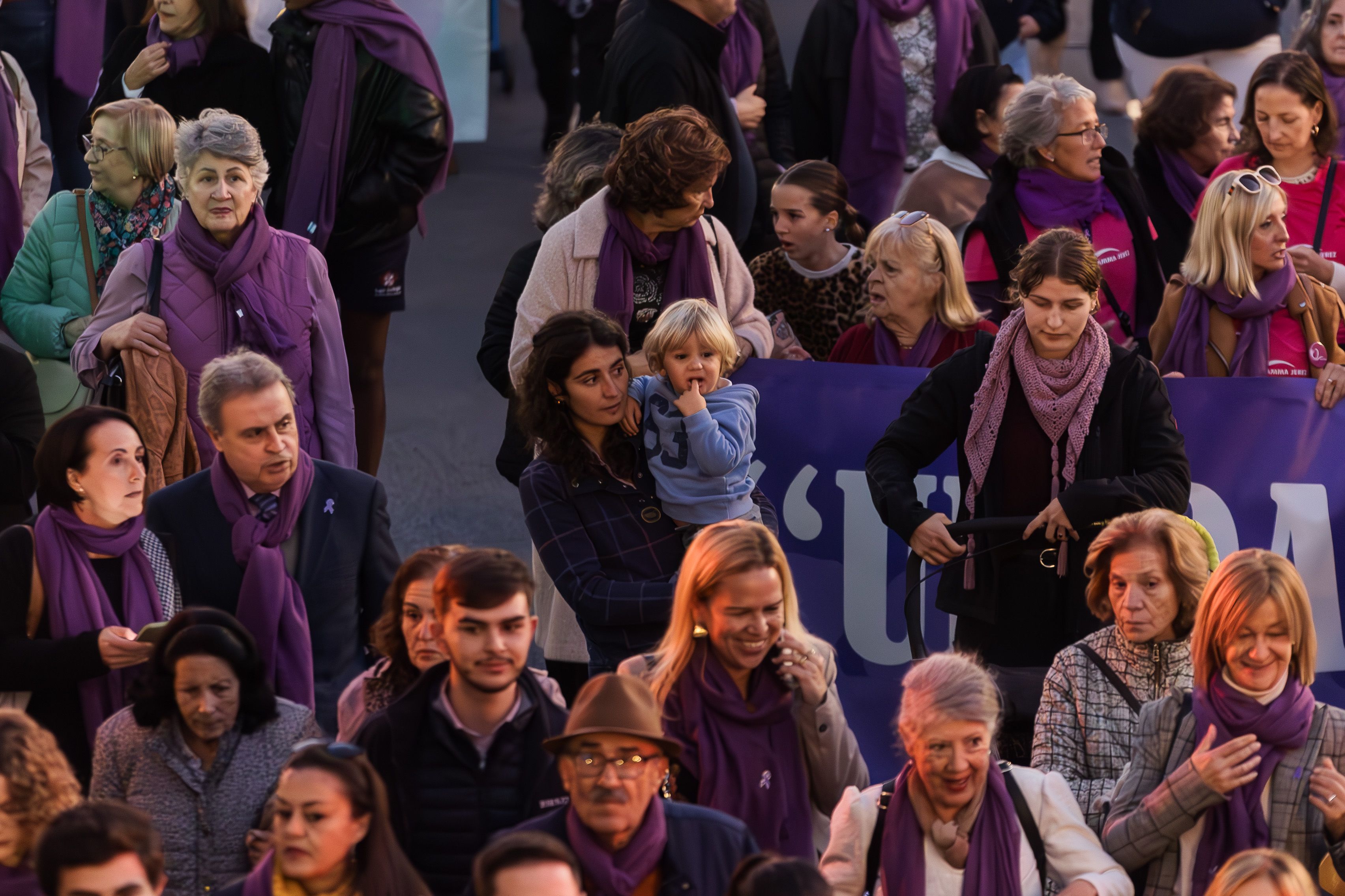 Las imágenes de Jerez saliendo a la calle por el 25N el año pasado.