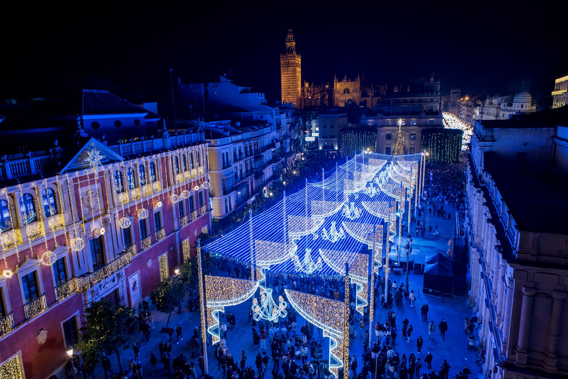 La plaza de San Francisco de Sevilla, la pasada Navidad.