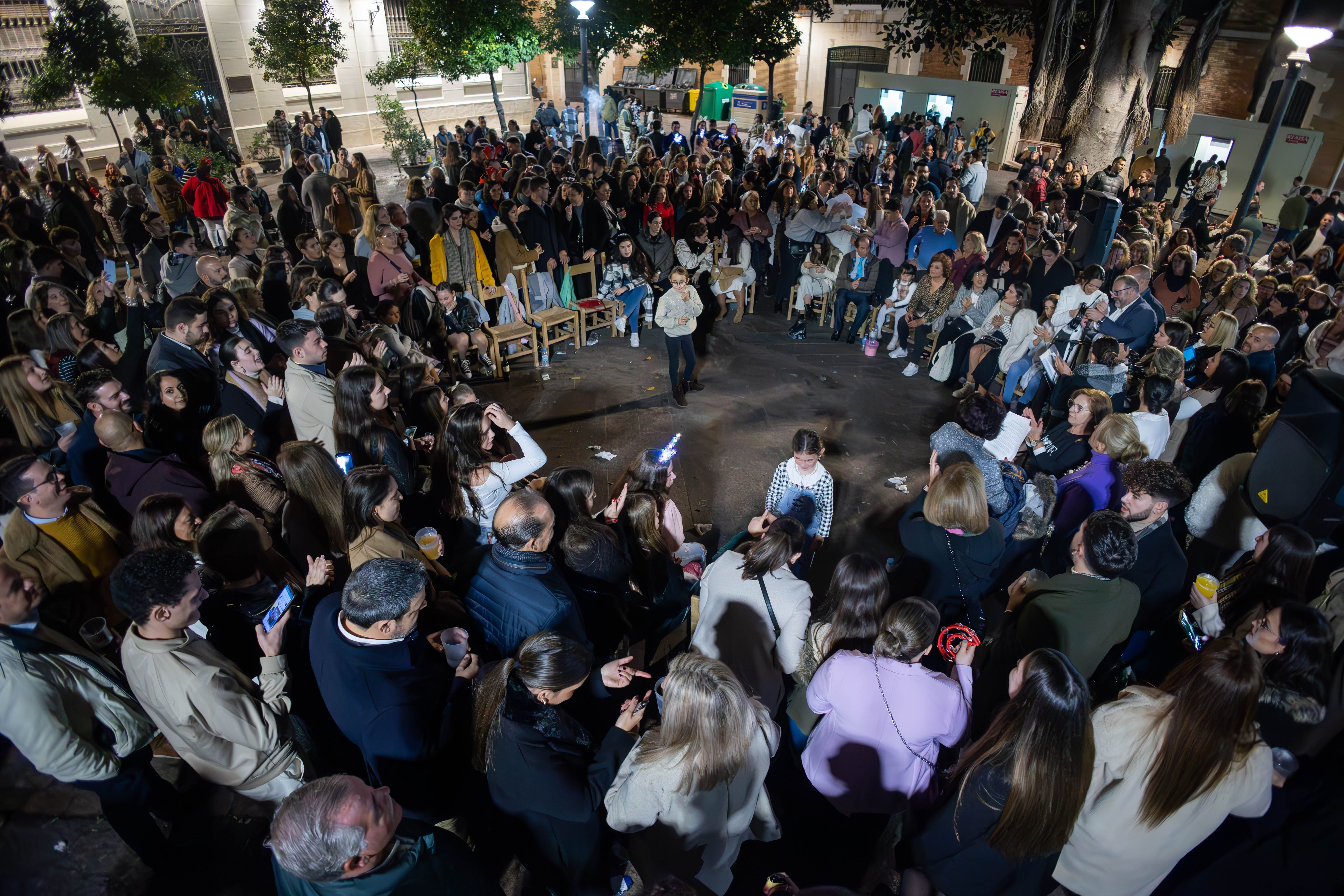 Zambombas en el centro de Jerez, el pasado año.