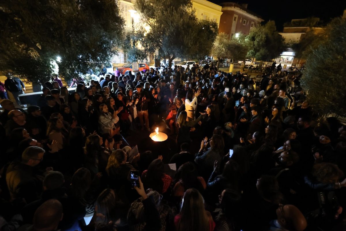 Zambomba de la hermandad de Loreto, la pasada Navidad.