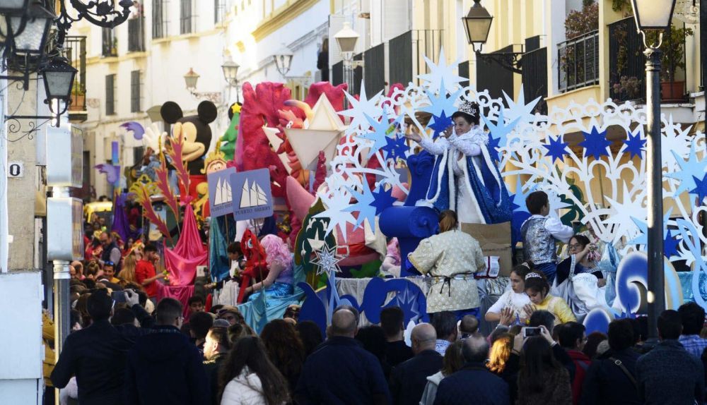 Una cabalgata de Reyes Magos en El Puerto, en una imagen de archivo.