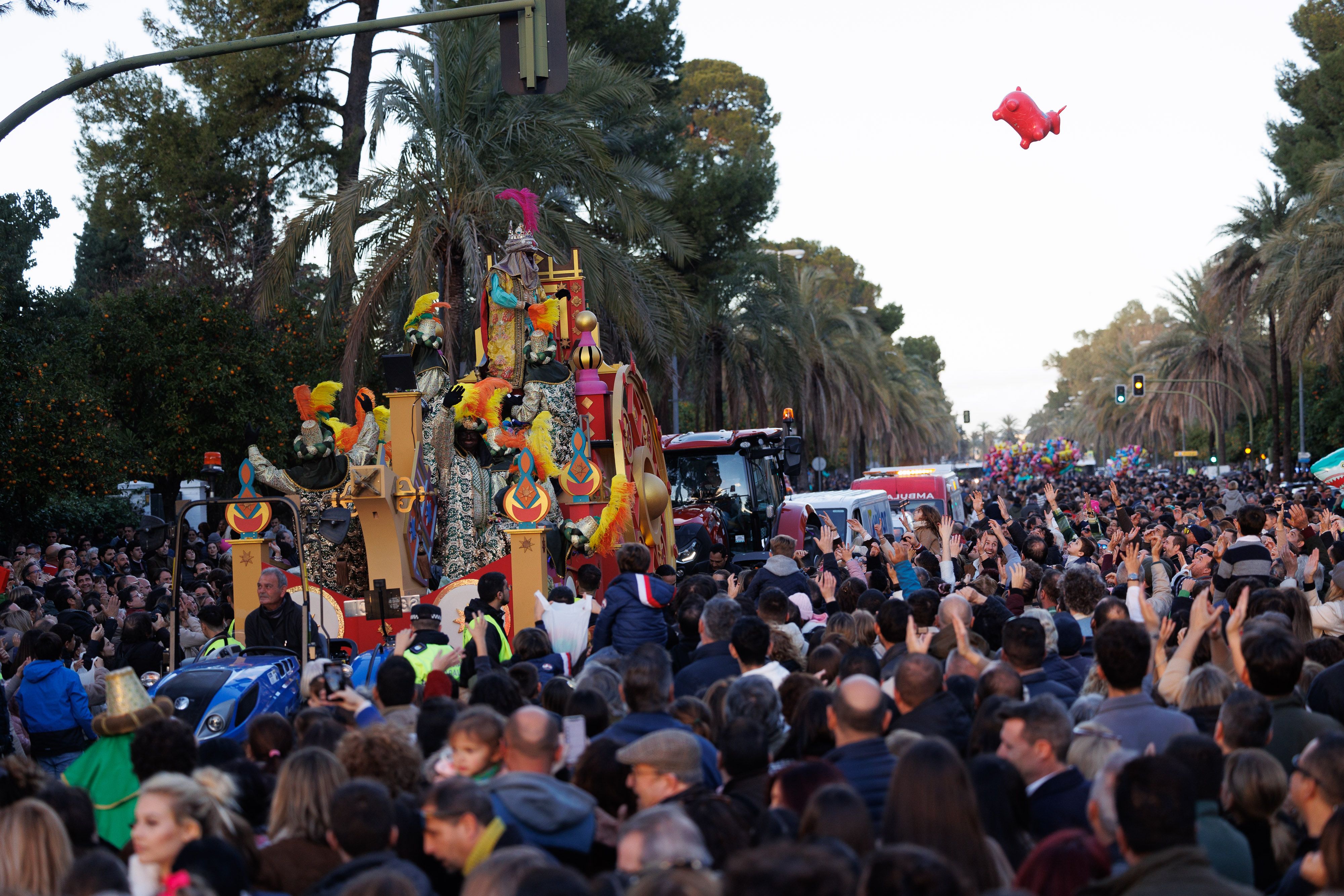 Una imagen de la Cabalgata de Reyes 2024 en Jerez.