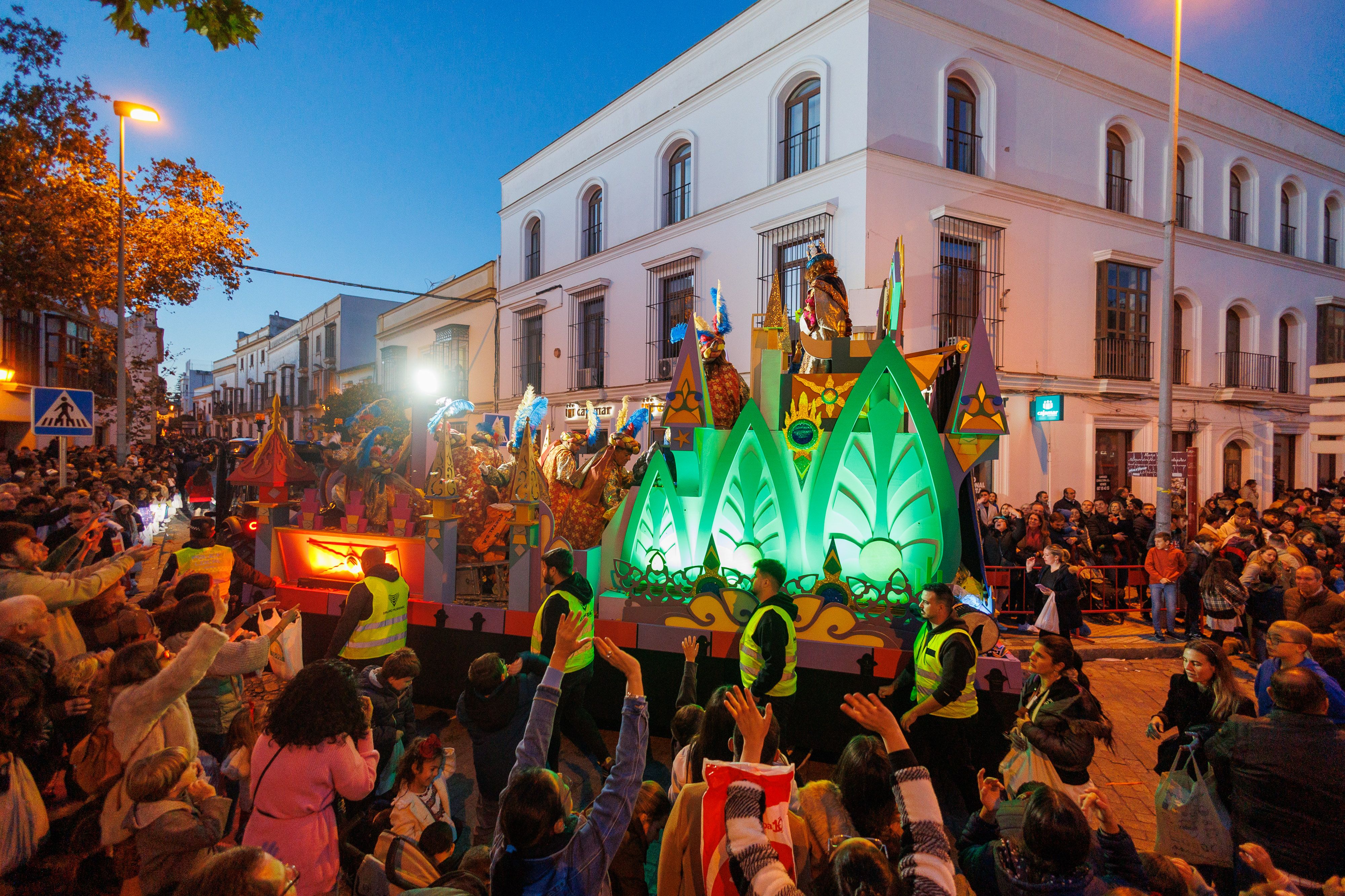 Cabalgata de Reyes 2024 en Jerez.