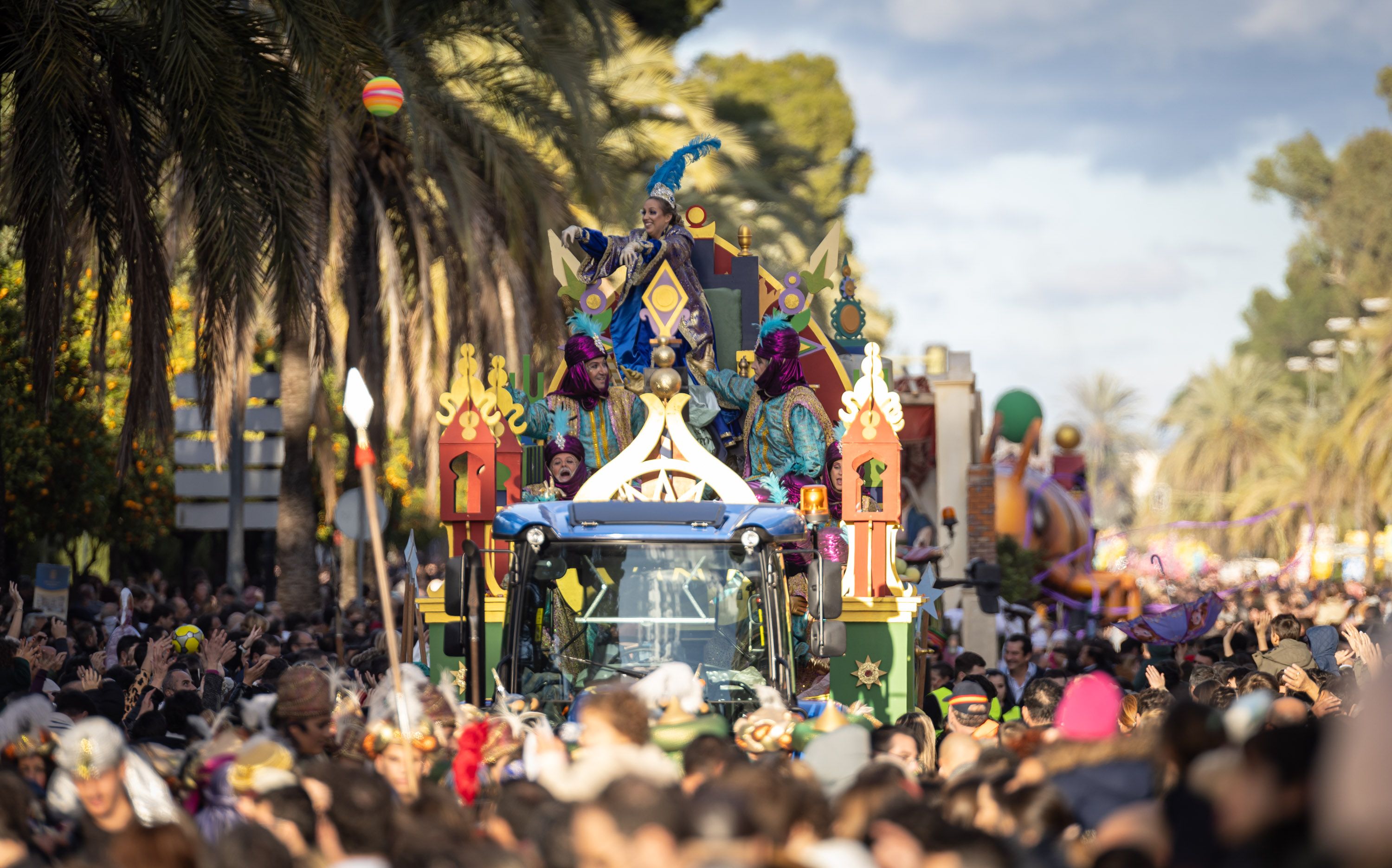 Imagen de la edición del año pasado de la Cabalgata de Reyes de Jerez.