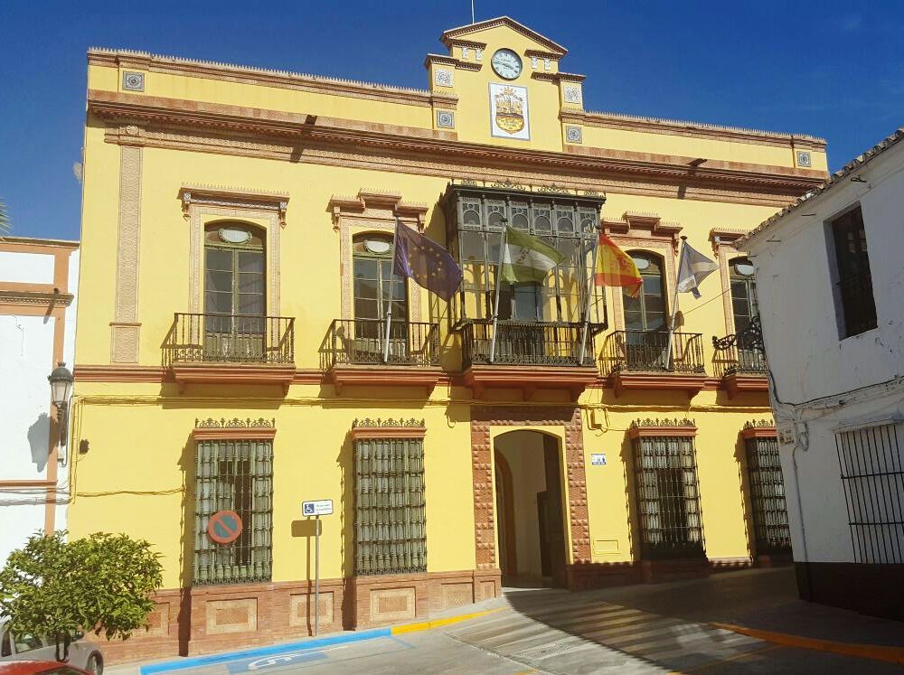 El Ayuntamiento de Montellano, donde ha quedado en libertad la madre del detenido en Sevilla por vínculos yihadistas.