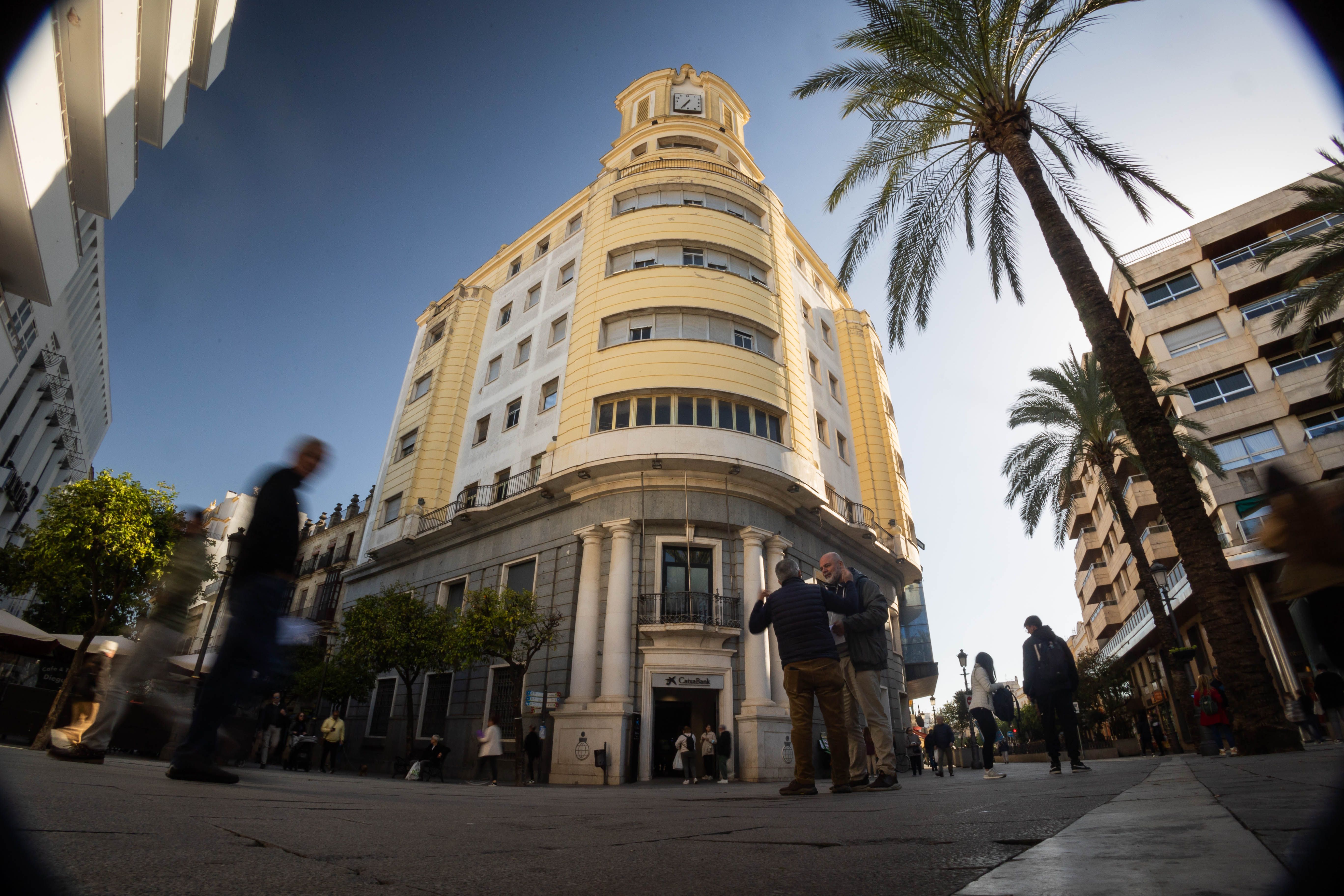 La plaza del Arenal, en el centro de Jerez.