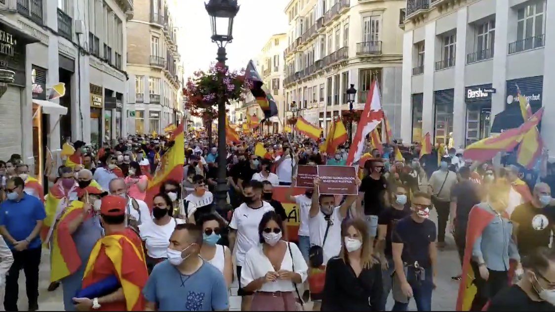 Calle Larios, este pasado jueves en Málaga.