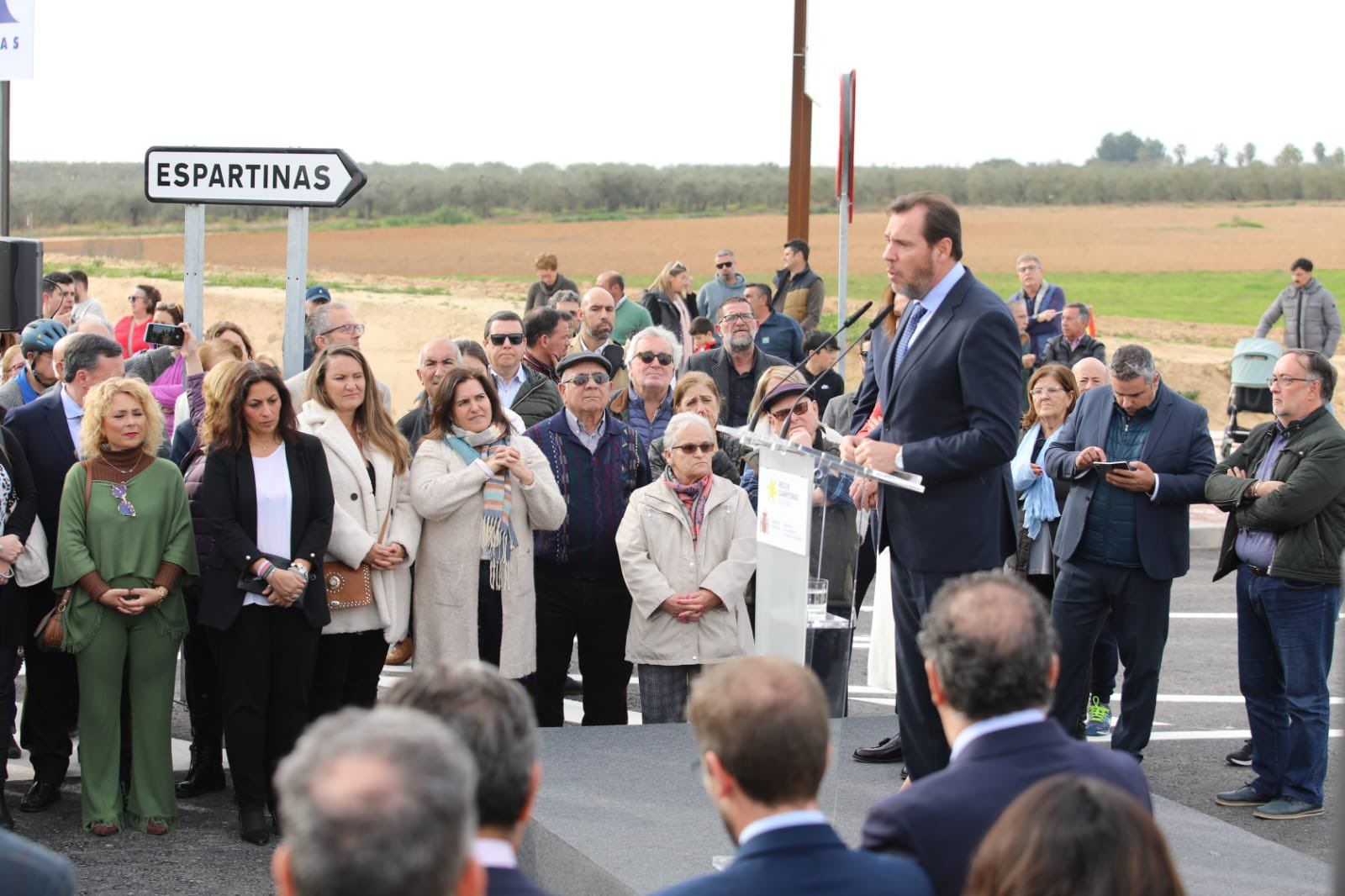 El ministro de Transportes, Óscar Puente, en su última visita a Sevilla.