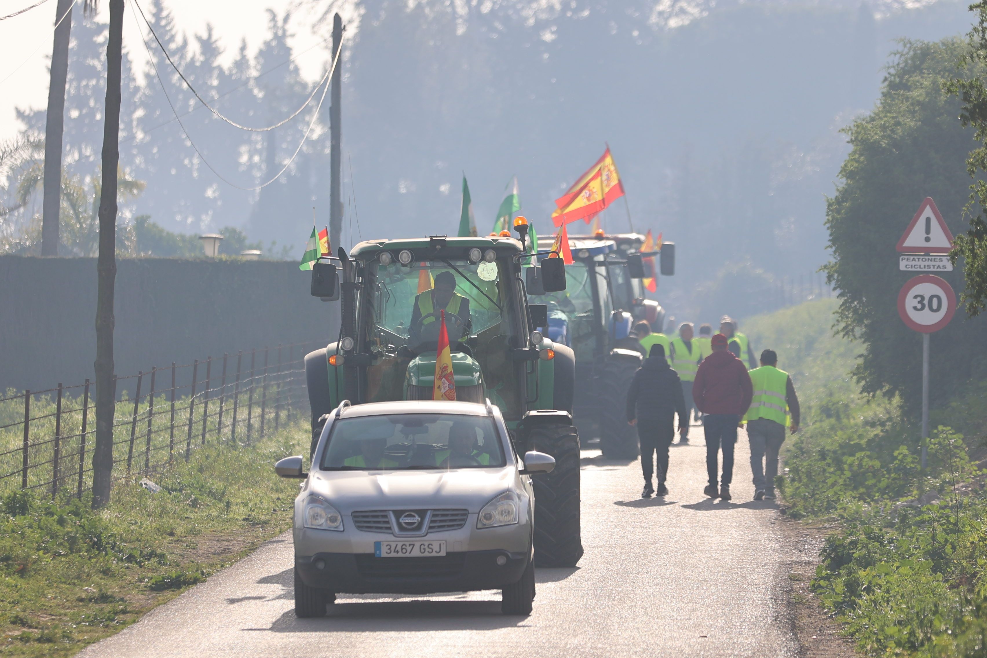 Segundo día de protestas de los agricultores.