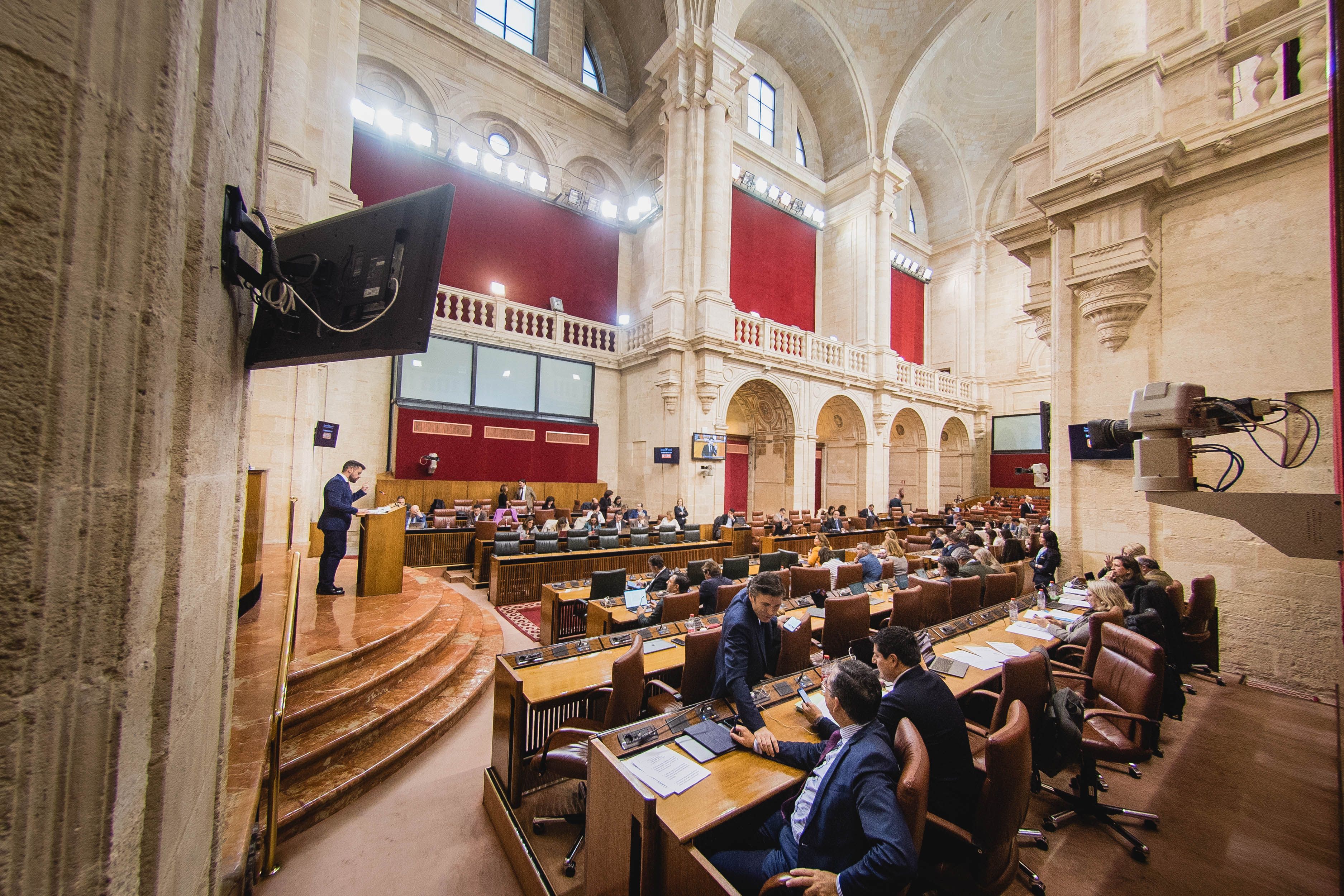 El Parlamento de Andalucía, en una imagen de archivo.