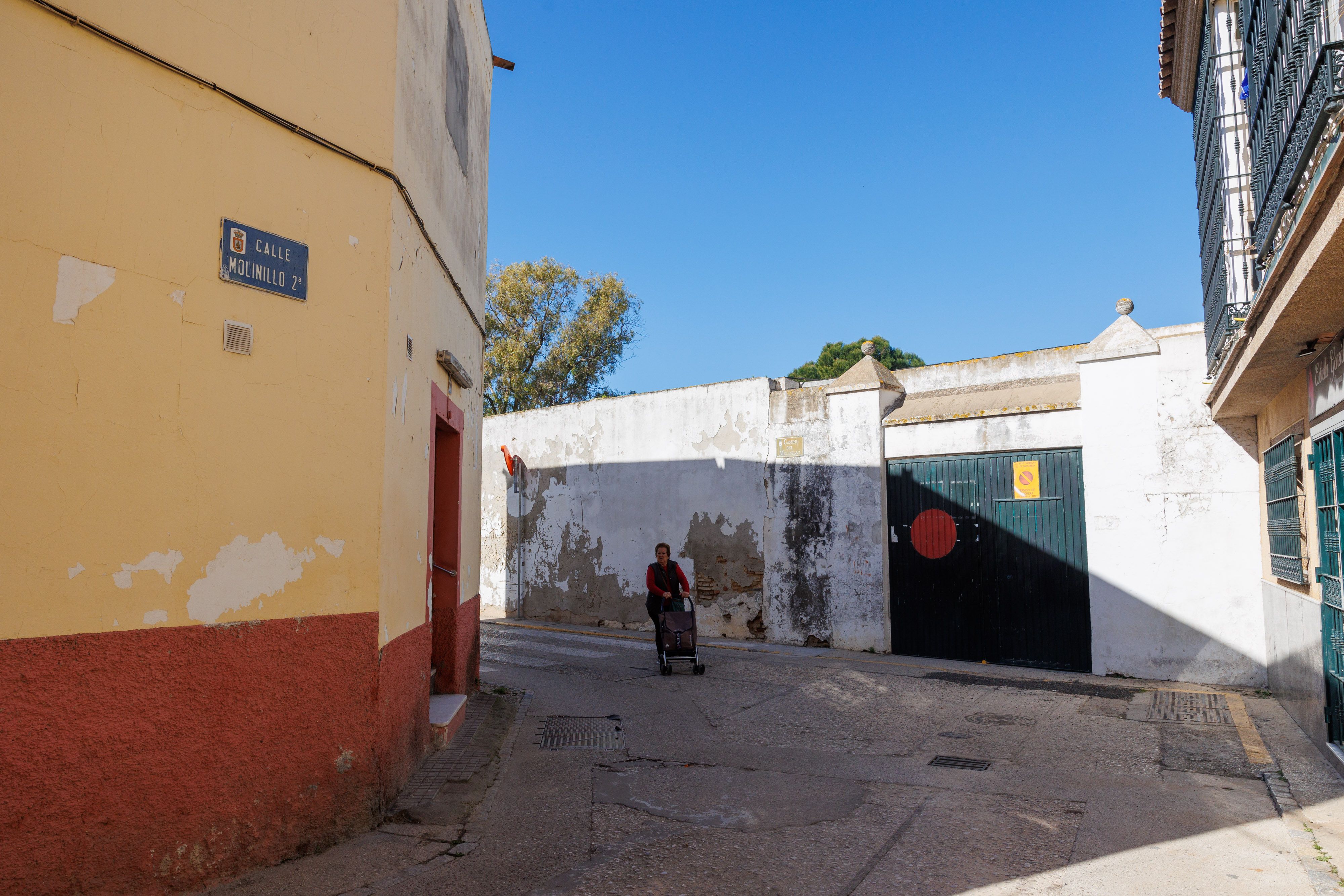 La calle Molinillo, donde se produjo el secuestro en Sanlúcar en febrero.