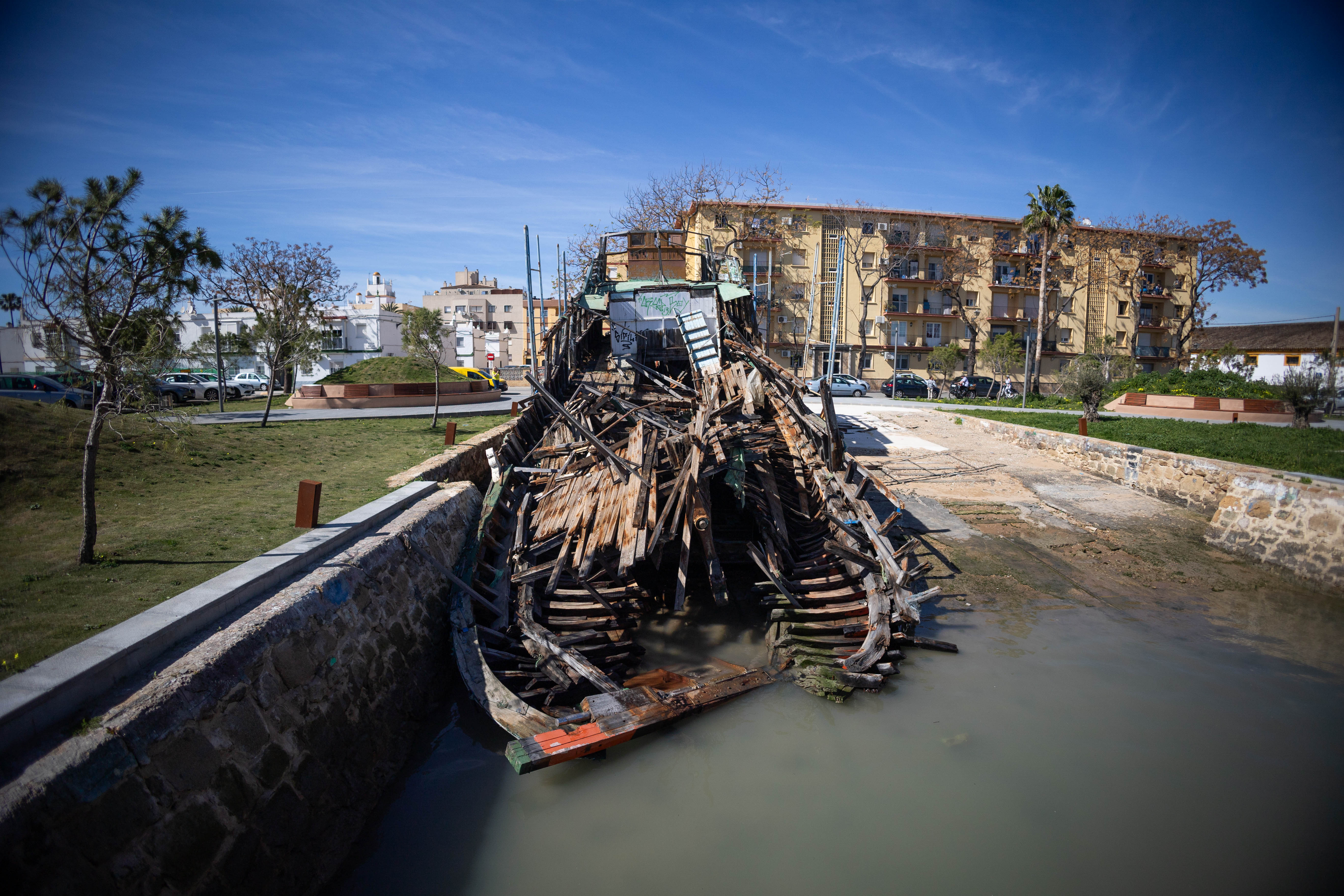 El Vaporcito de El Puerto, en una imagen reciente en el Paseo Fluvial.