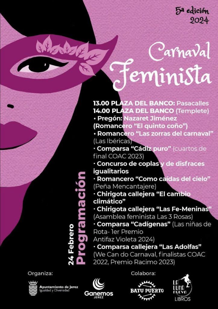 Programa de la 5ª edición del Carnaval Feminista de Jerez