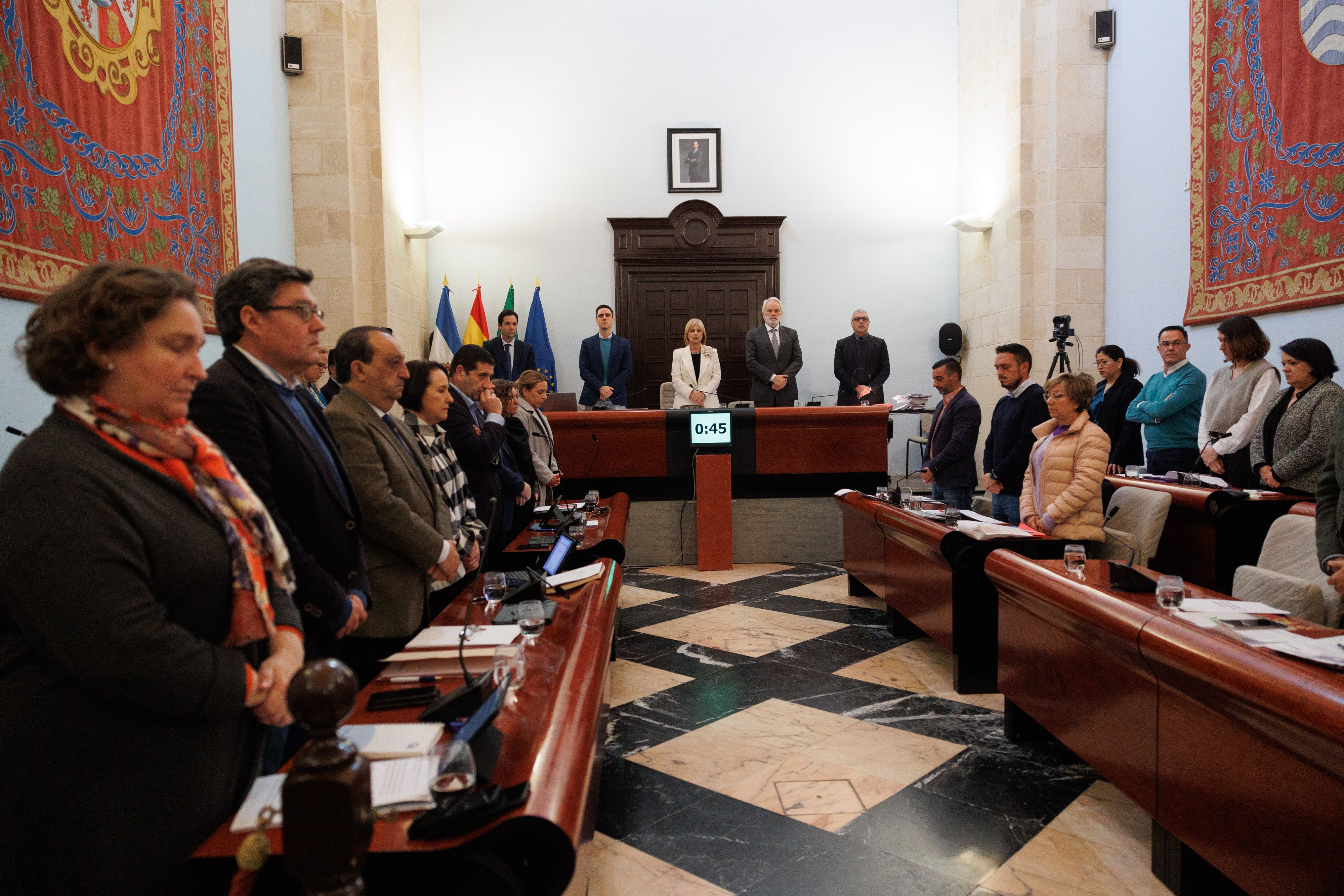 Un pleno del Ayuntamiento de Jerez.