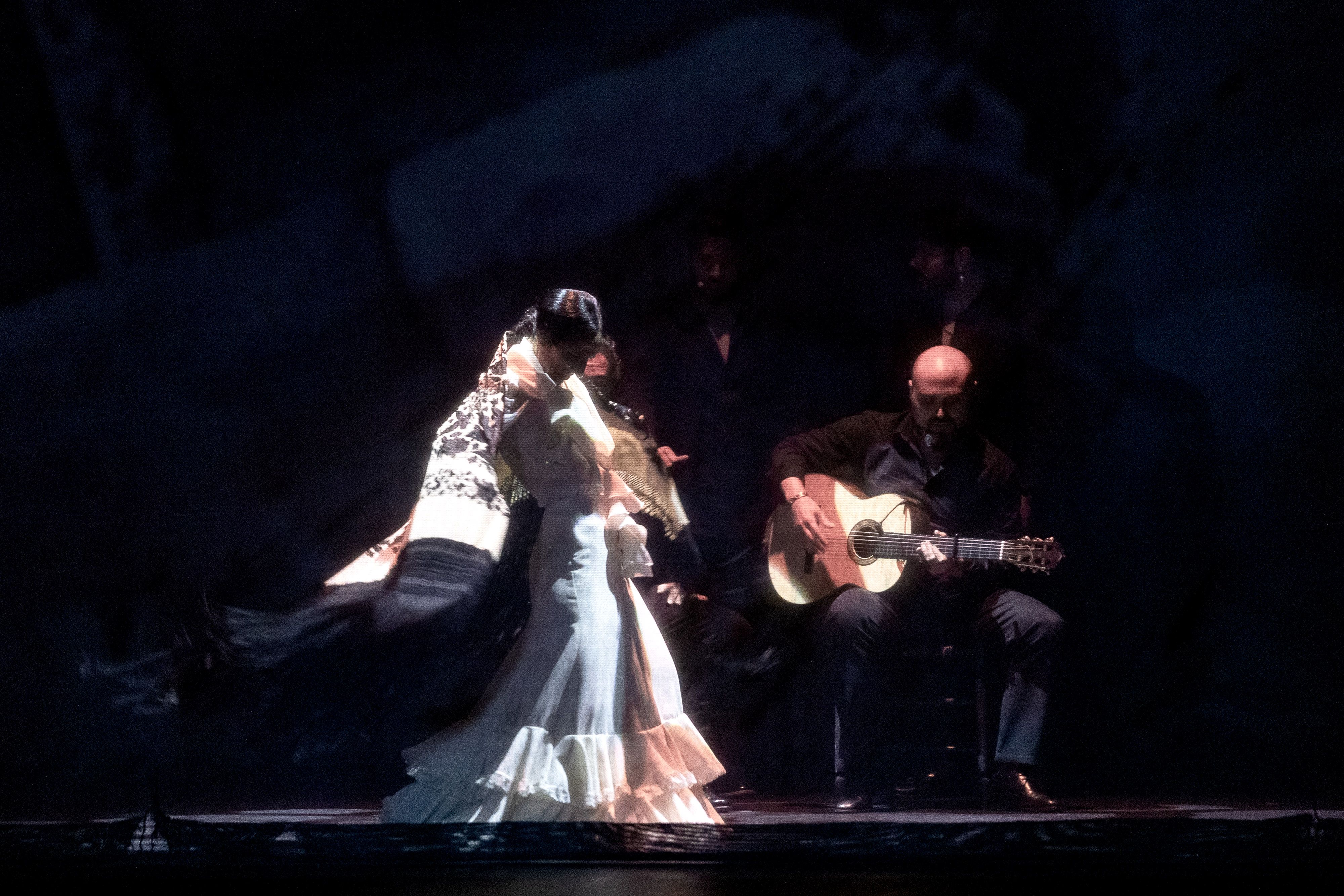 Mercedes Ruiz y Santiago Lara, en una imagen reciente durante el estreno de 'Romancero del baile flamenco' en el Festival de Jerez.