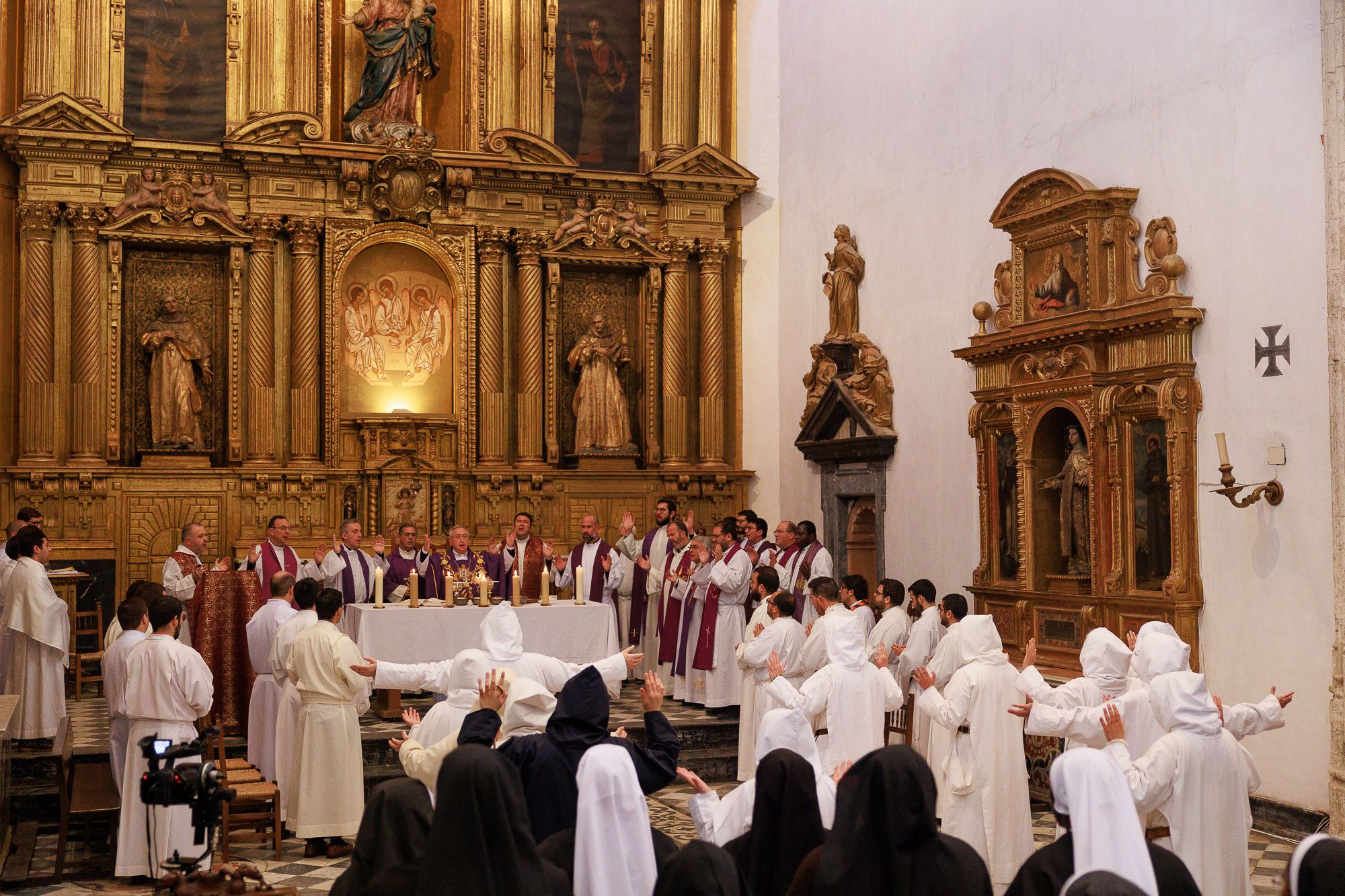 Acto de despedida de las Hermanas de Belén de la Cartuja el pasado mes de marzo.