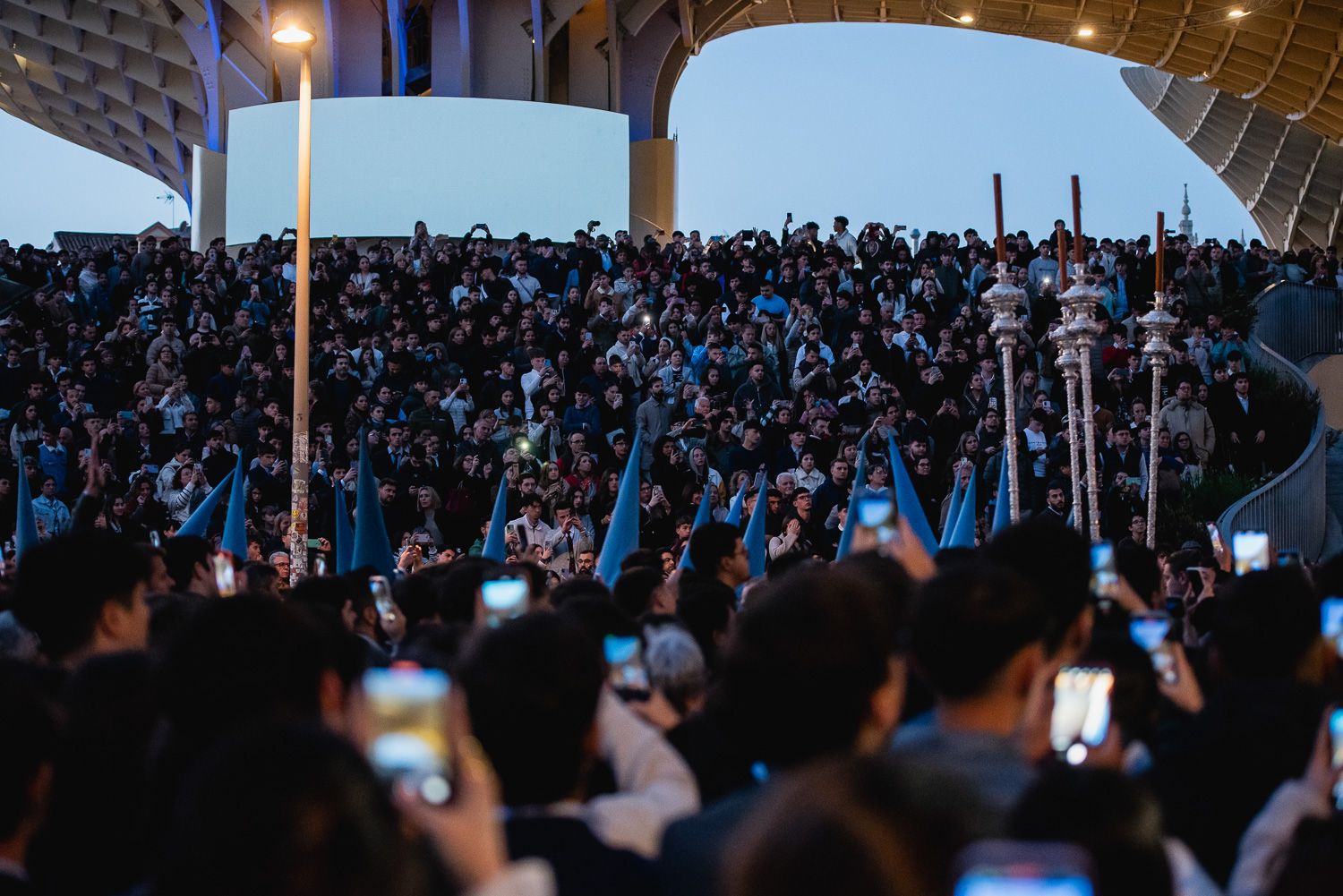 Una imagen de la pasada Semana Santa, repleta de gente.