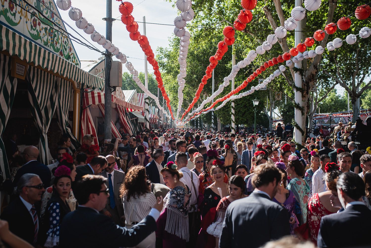 Imagen del último domingo de Feria de Sevilla.