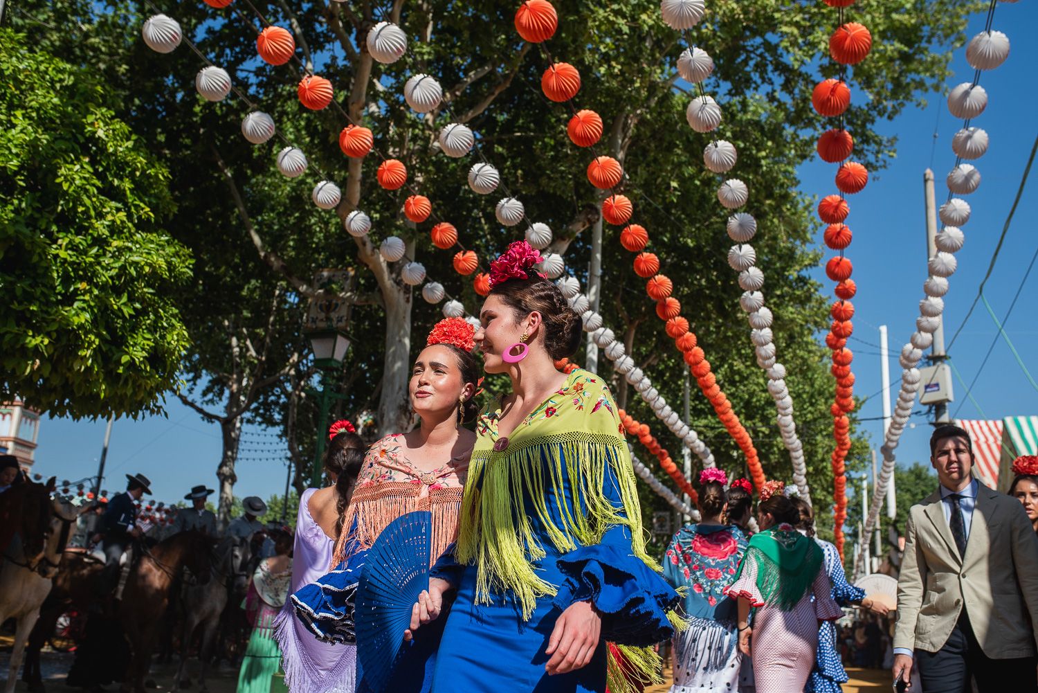 Imagen del lunes de la Feria de Abril de Sevilla.