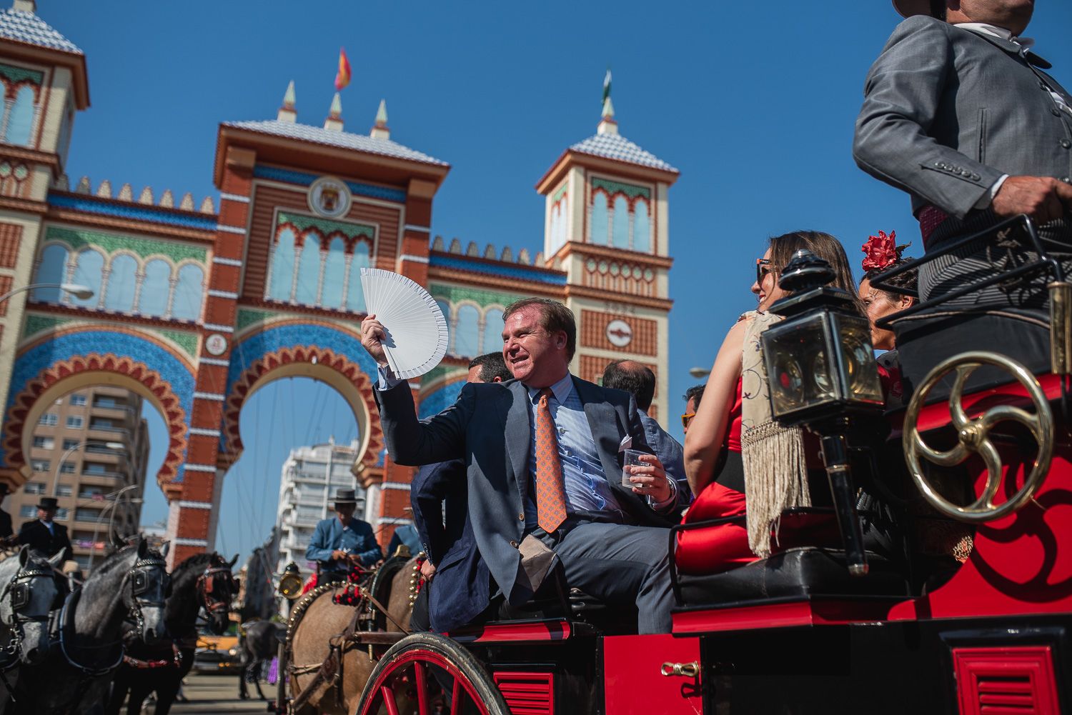 Imagen de la Feria de Abril, en Sevilla.