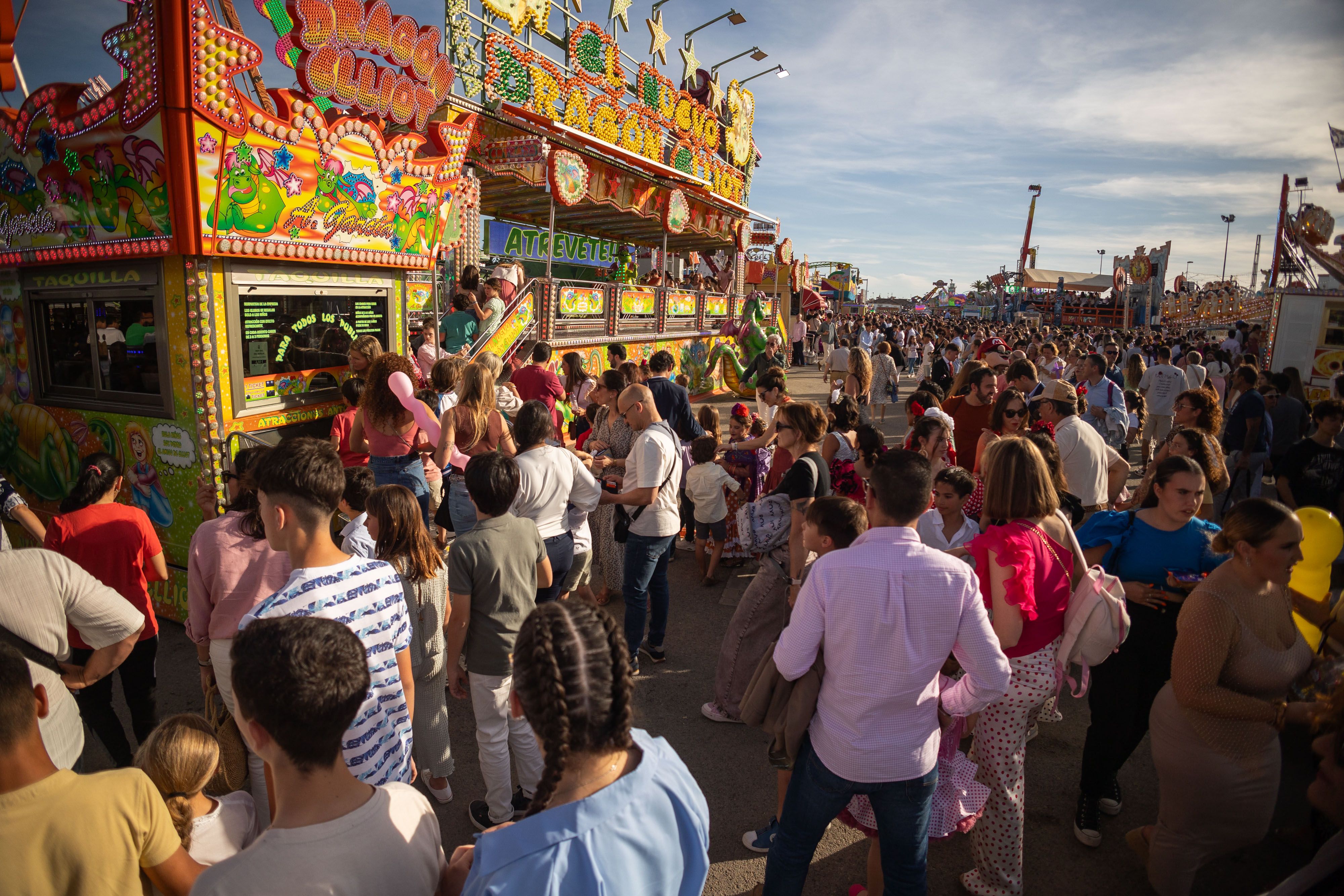 Los cacharritos en la Feria de Jerez.