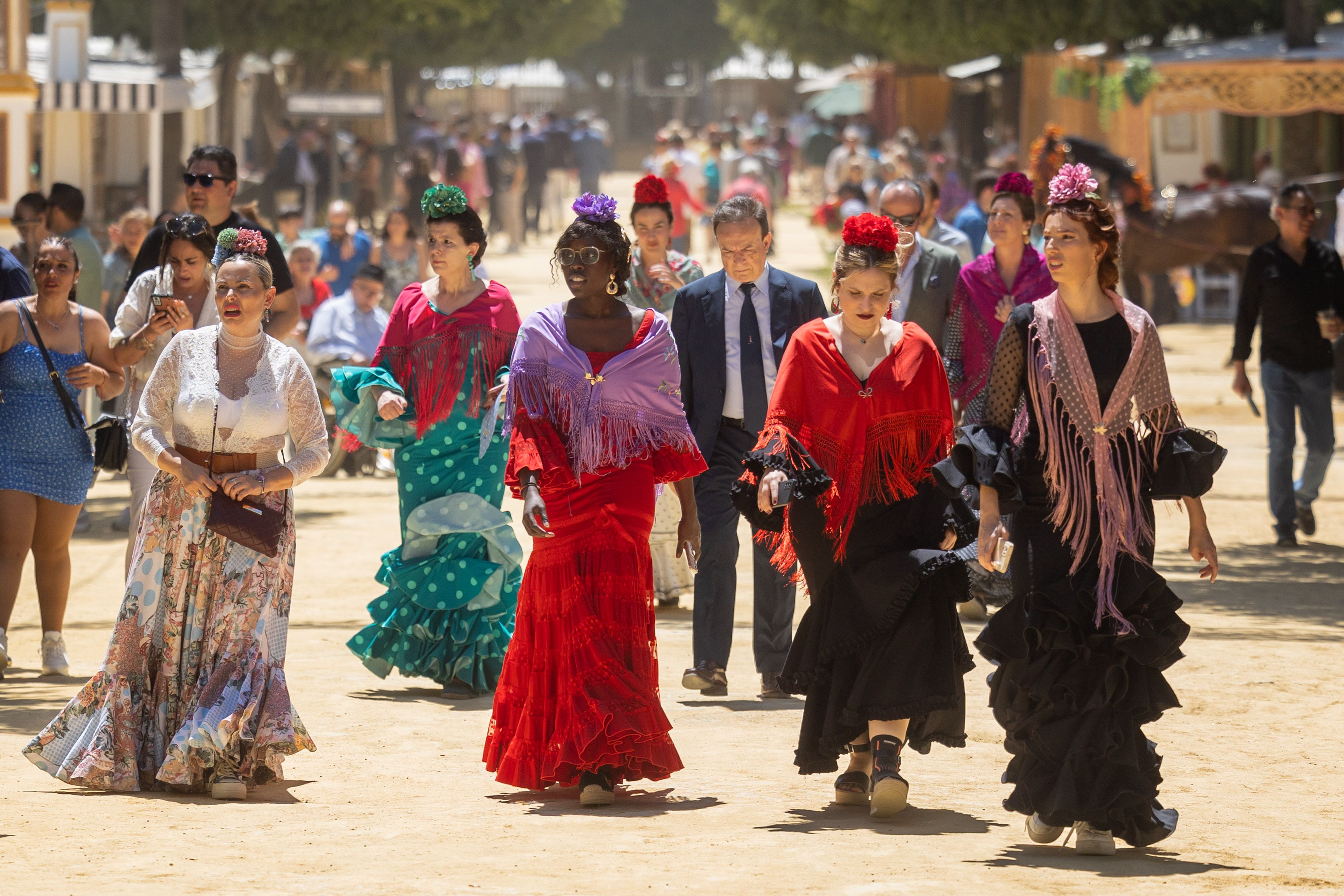El día grande de la Feria de Jerez para la mujer.