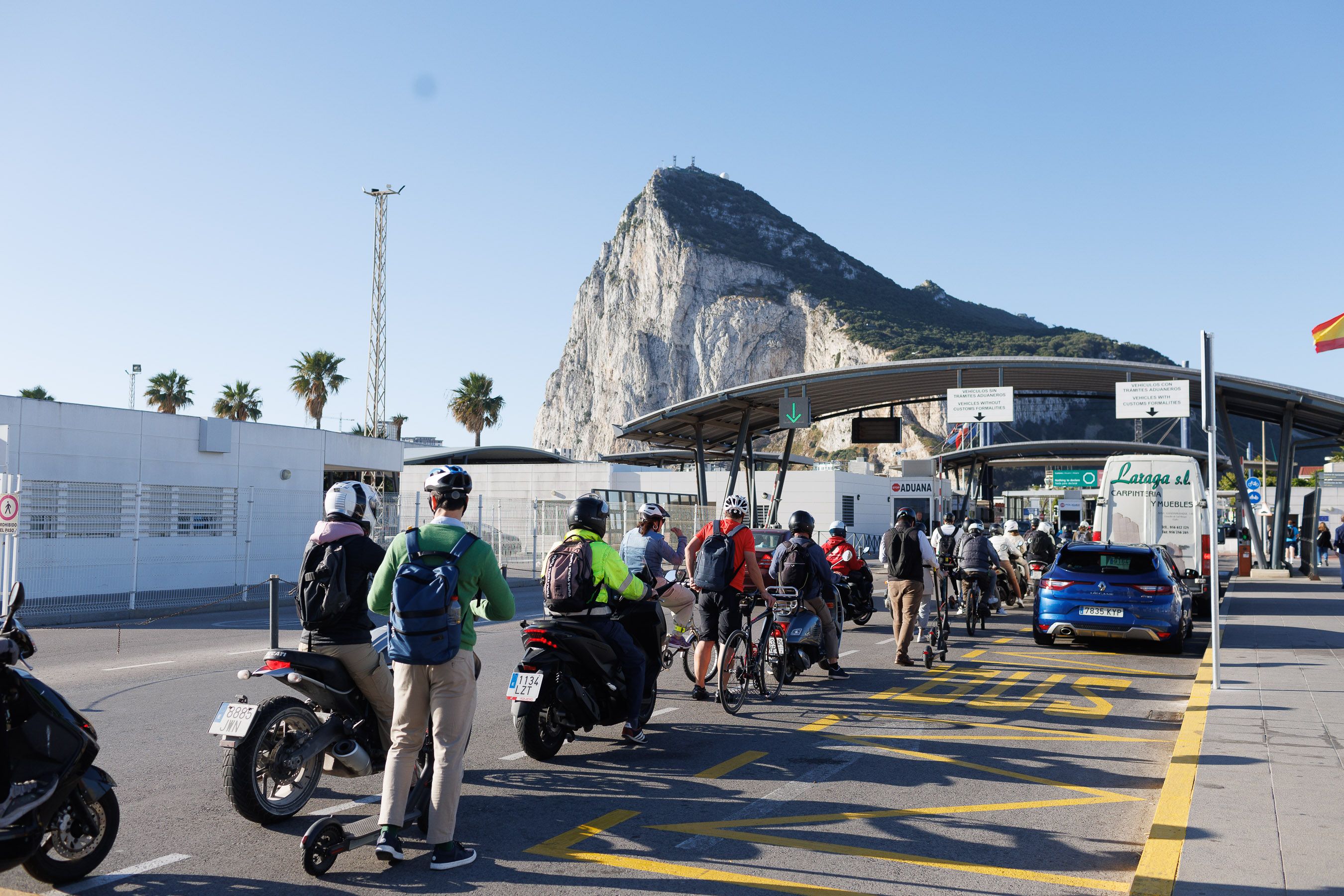 Control de entrada en Gibraltar.