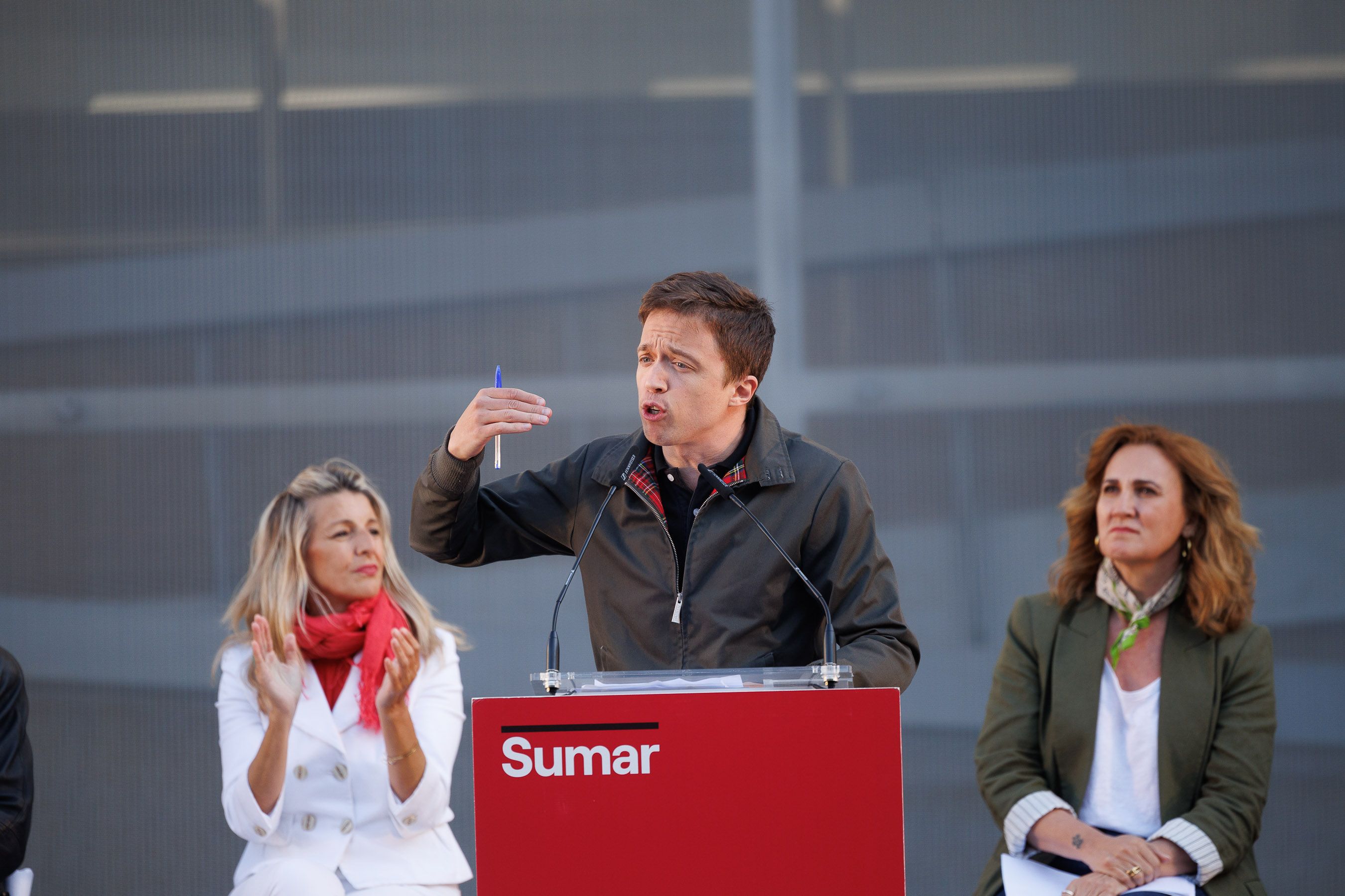 Errejón, en un mitin de Sumar en Jerez, meses atrás.