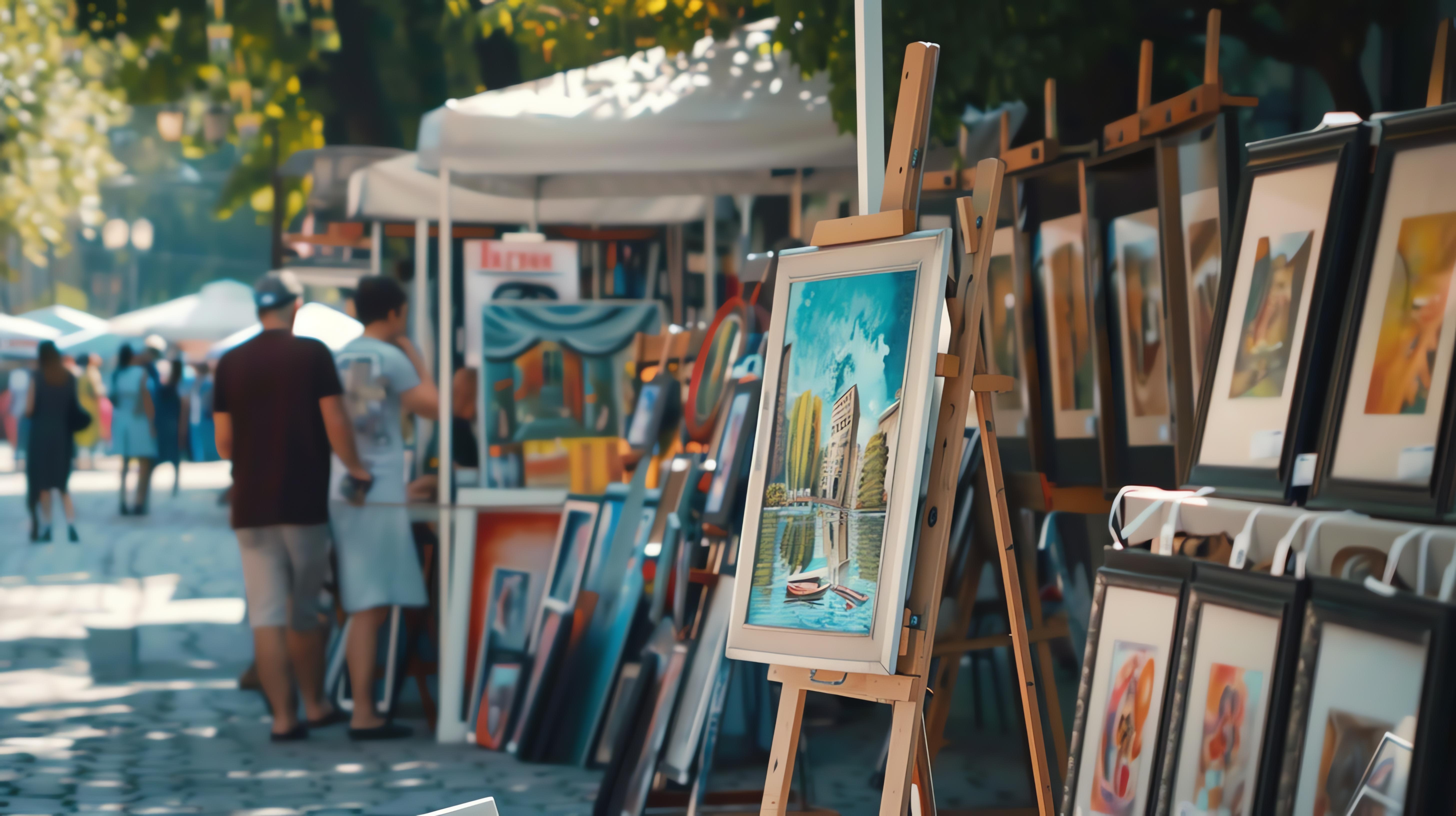 El mercado del arte que se celebra en Bormujos.