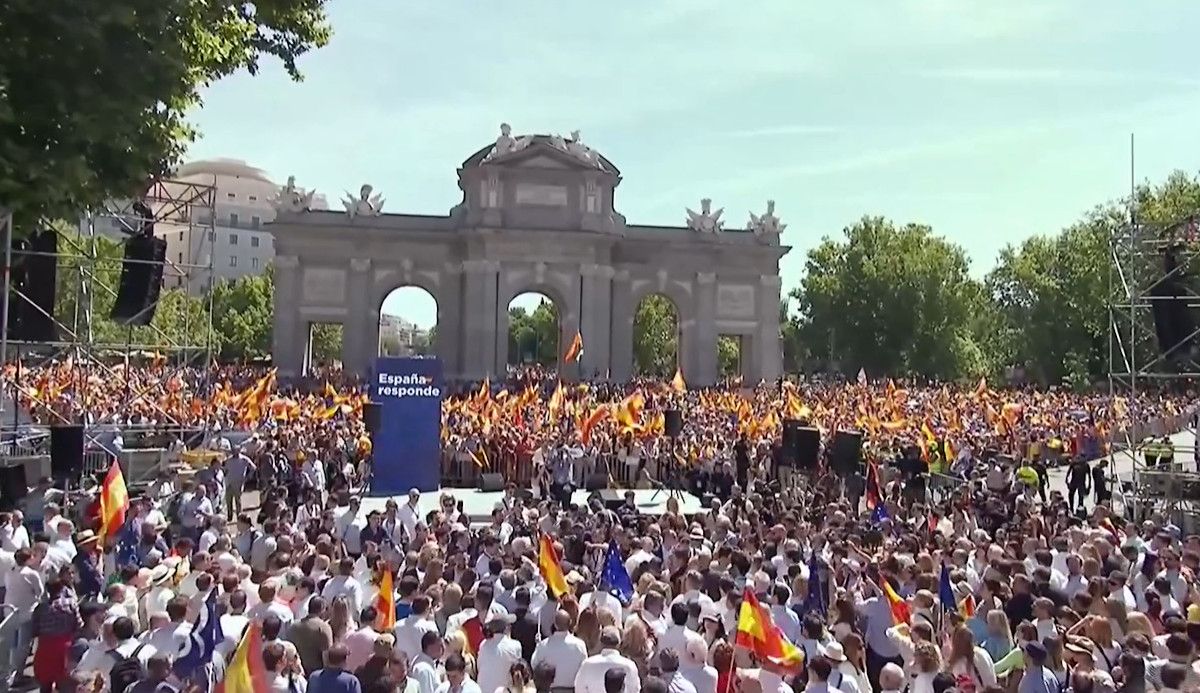 Acto del Partido Popular en Madrid.