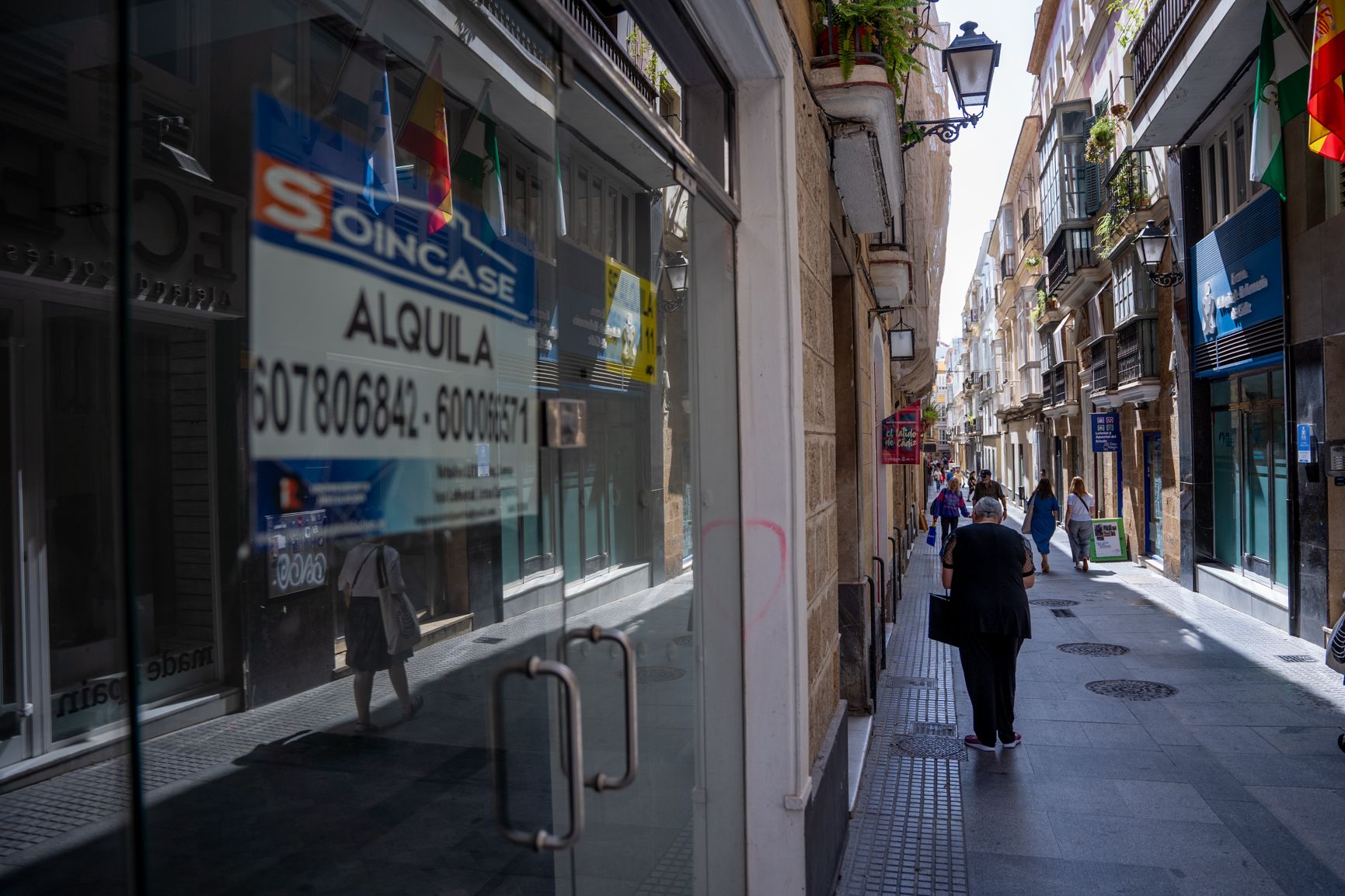 Una oferta de alquiler en Cádiz, en una imagen retrospectiva.