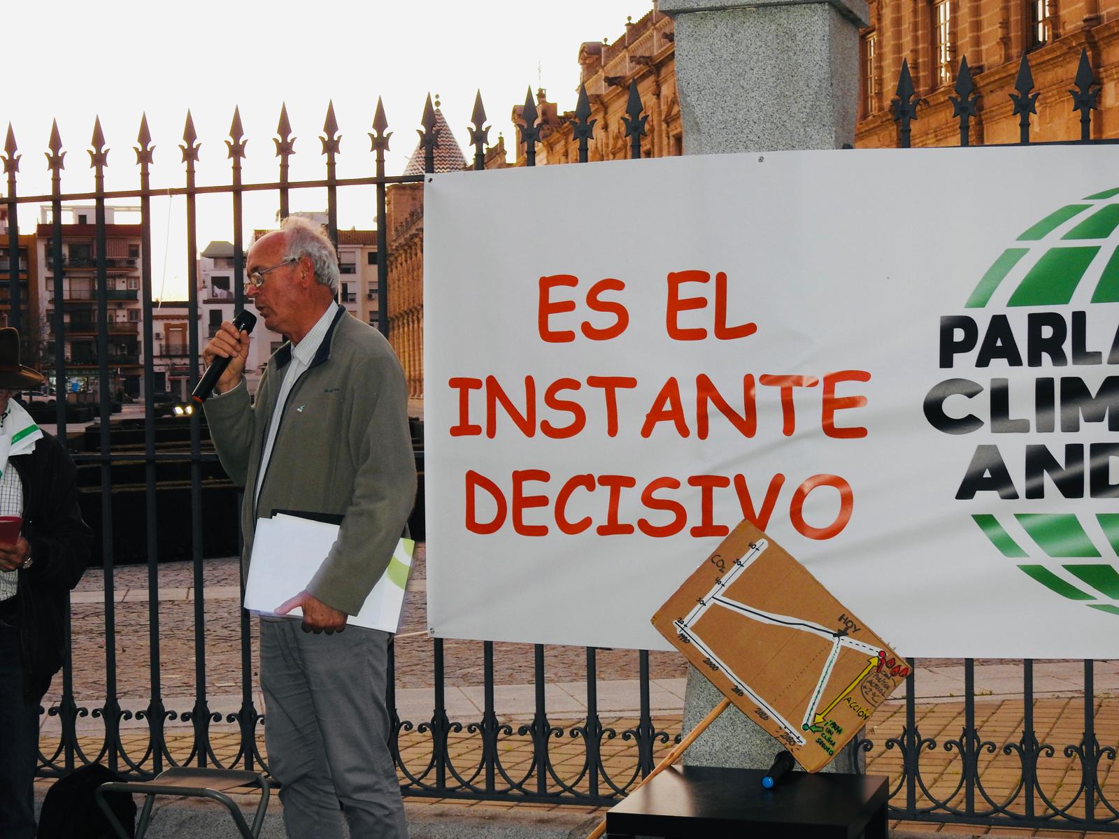 Imagen de una concentración sobre ecologismo en el Parlamento hace algunos años.